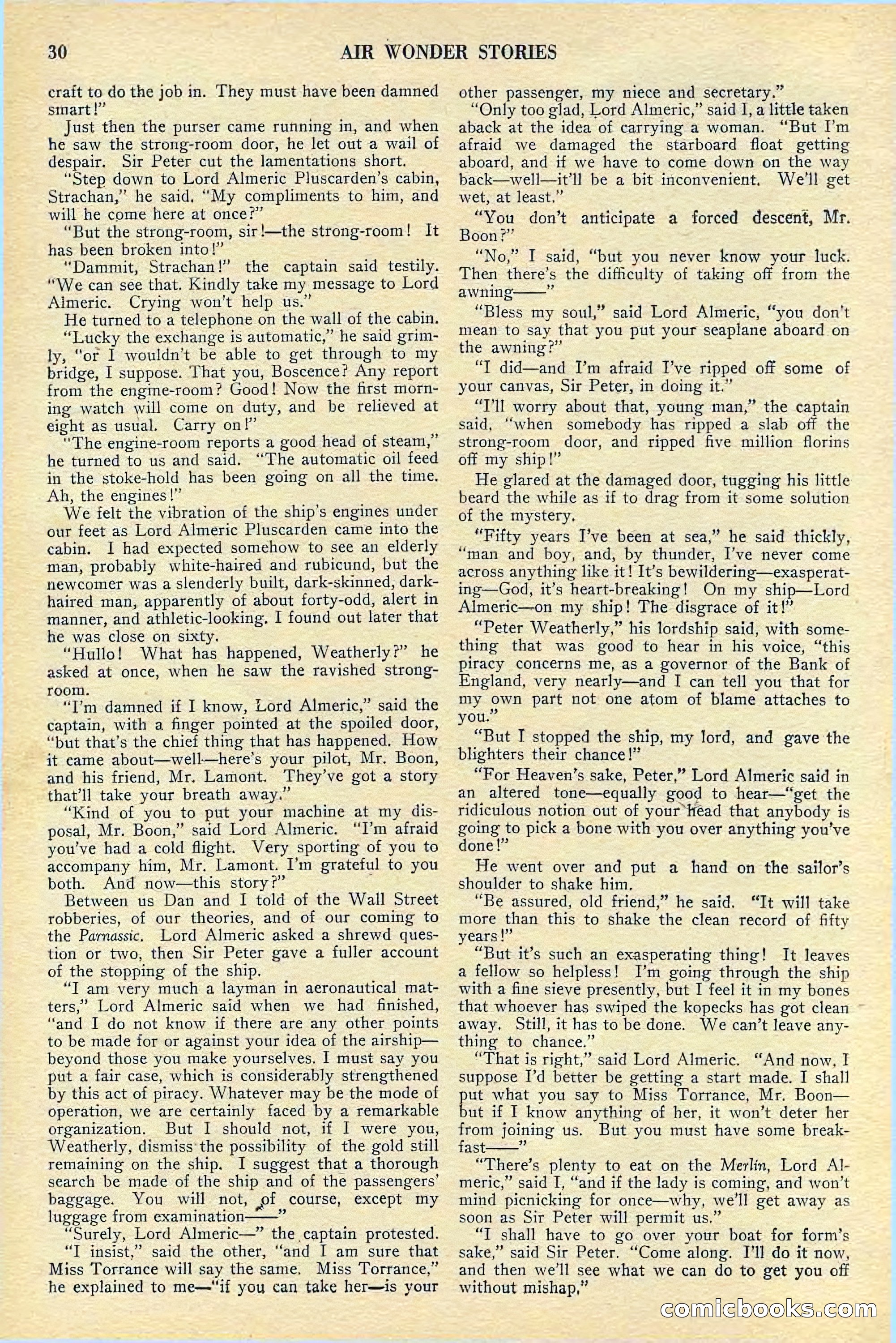 Air Wonder Stories, July 1929 — page 32 of 100