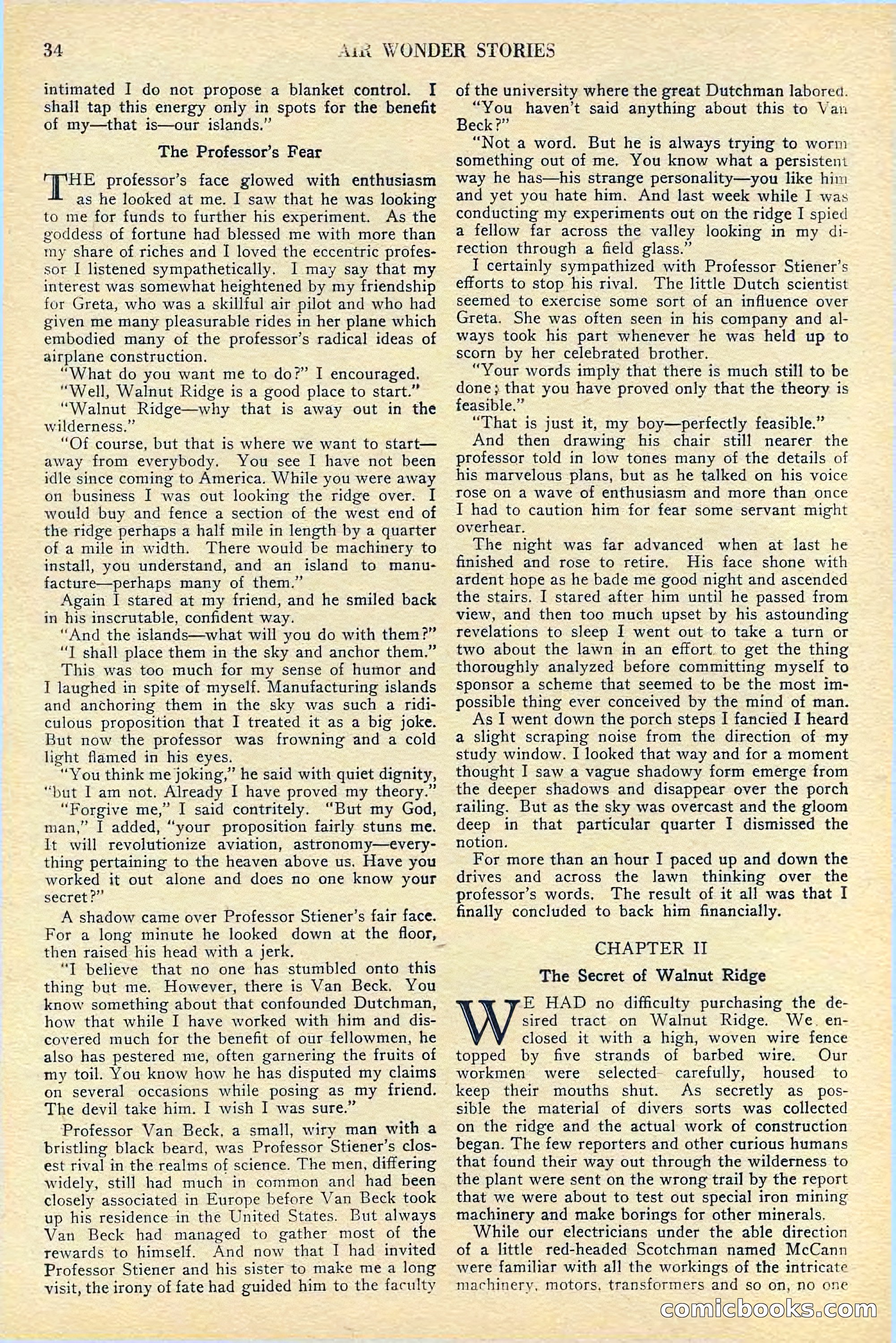 Air Wonder Stories, July 1929 — page 36 of 100