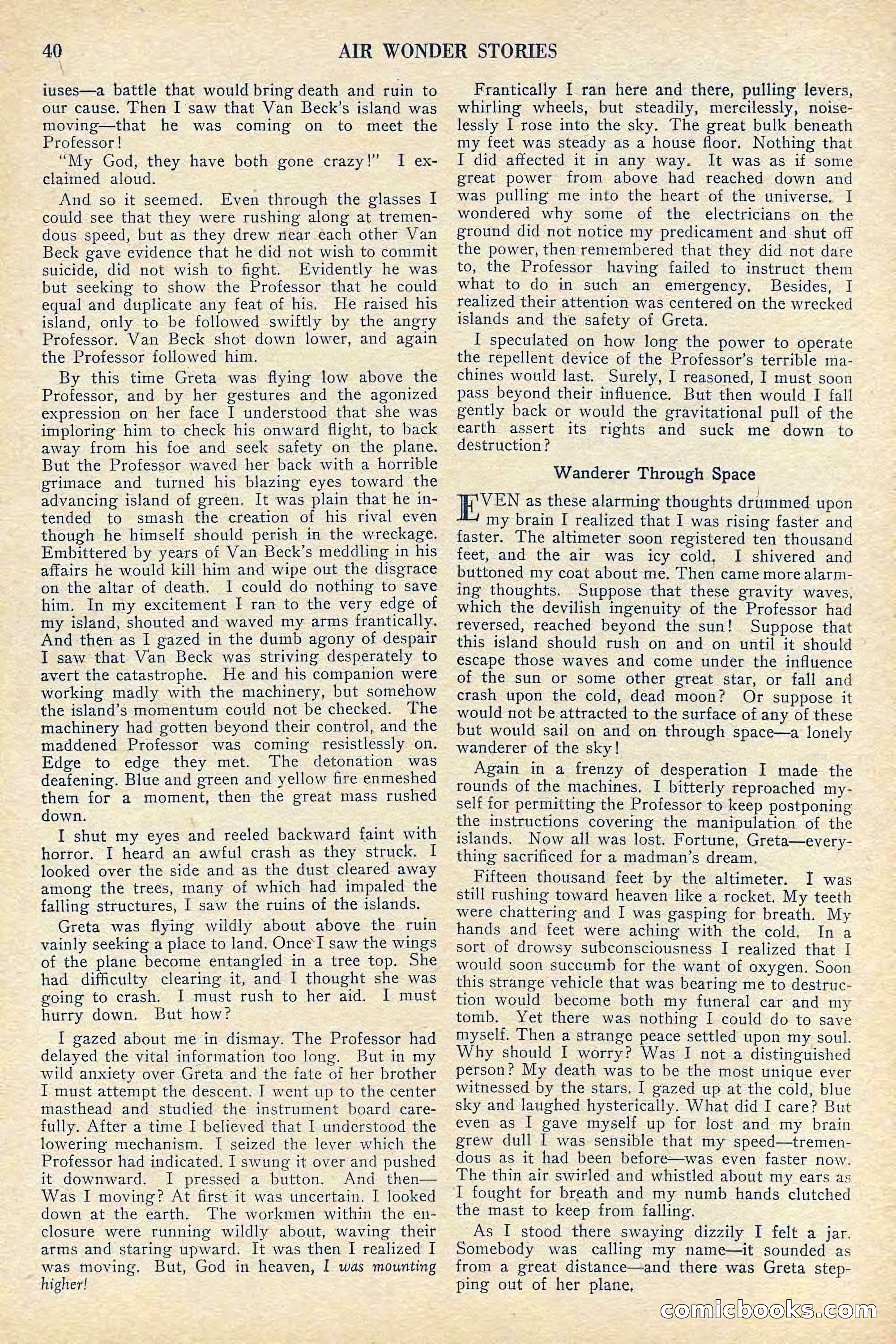Air Wonder Stories, July 1929 — page 42 of 100