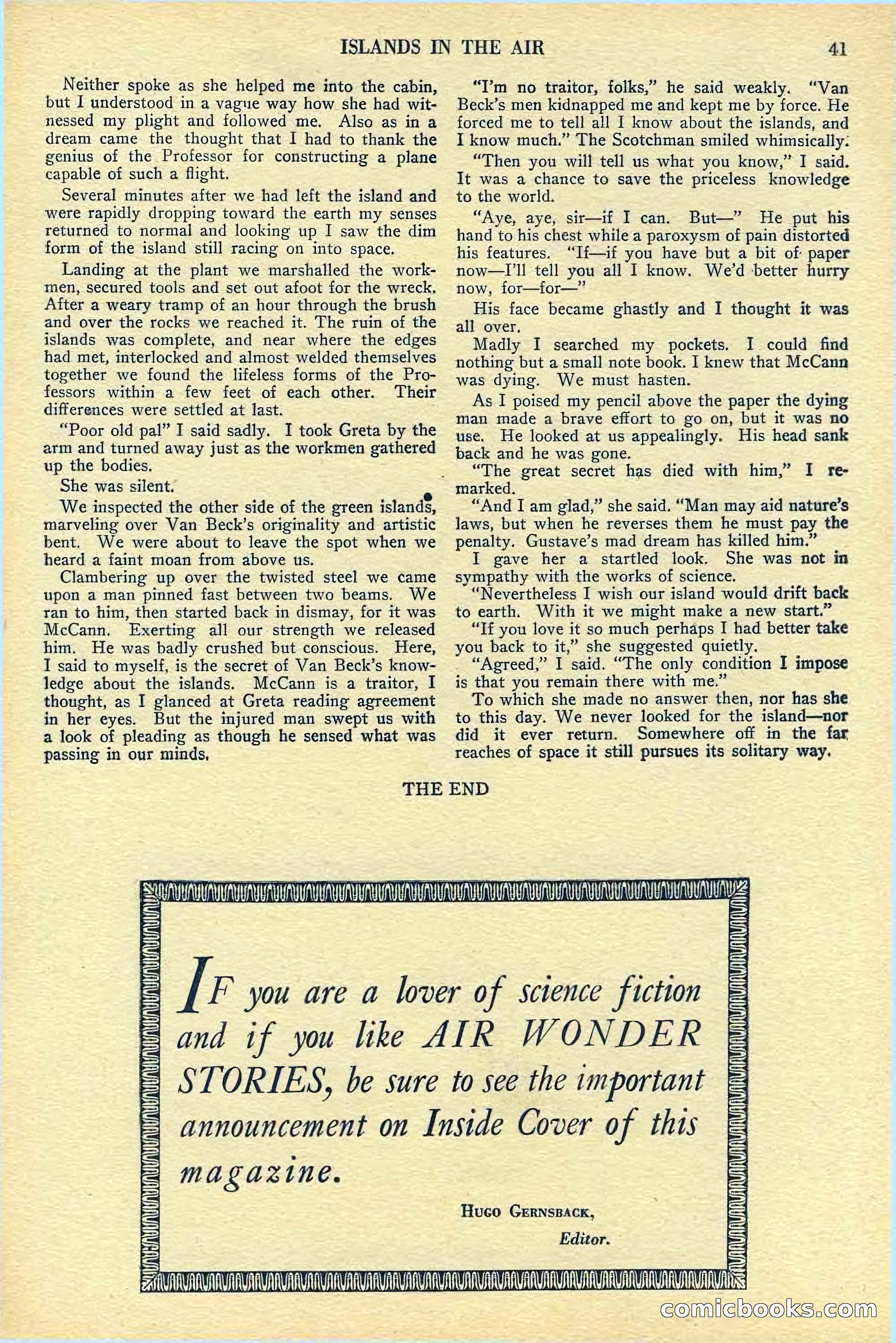 Air Wonder Stories, July 1929 — page 43 of 100