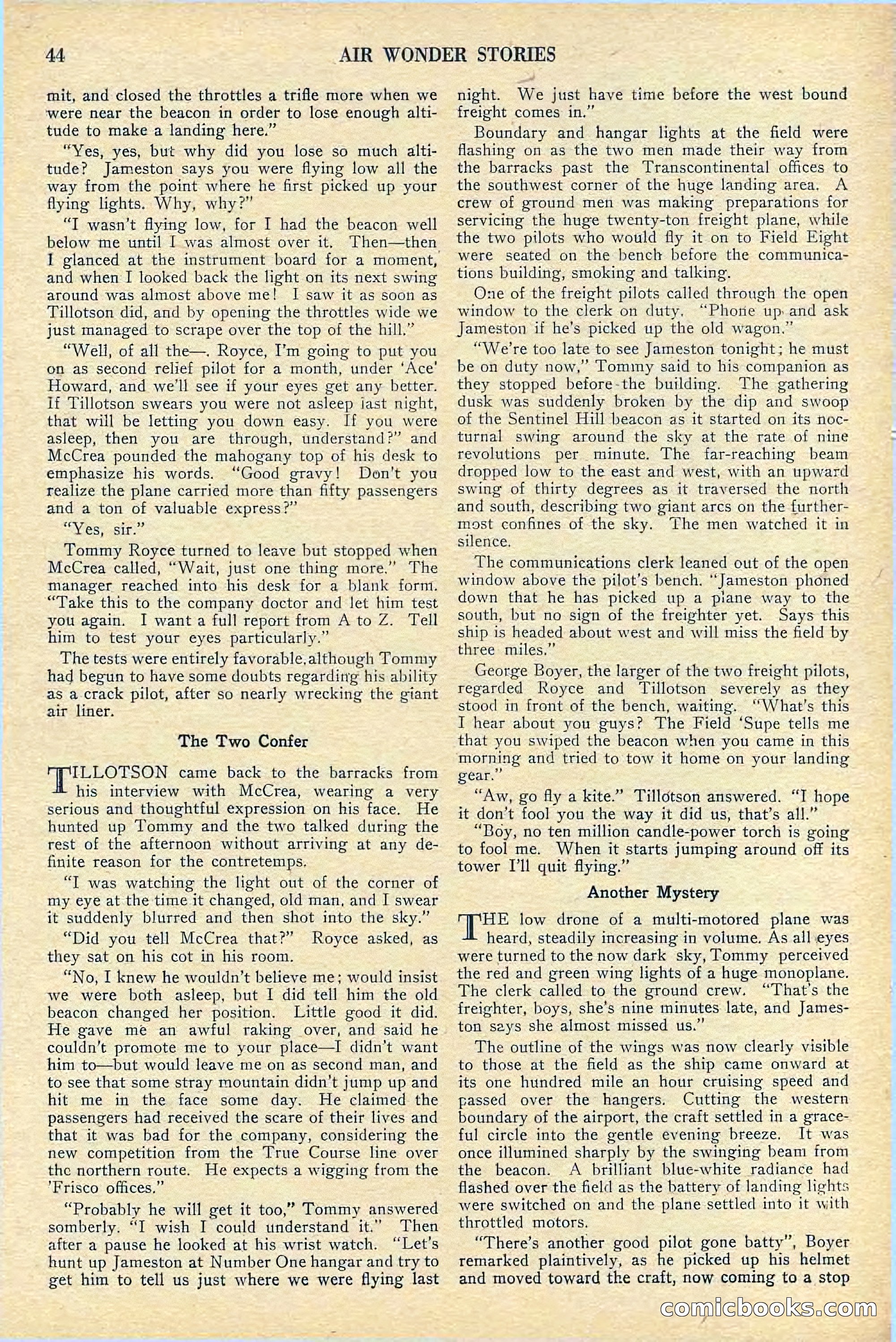 Air Wonder Stories, July 1929 — page 46 of 100