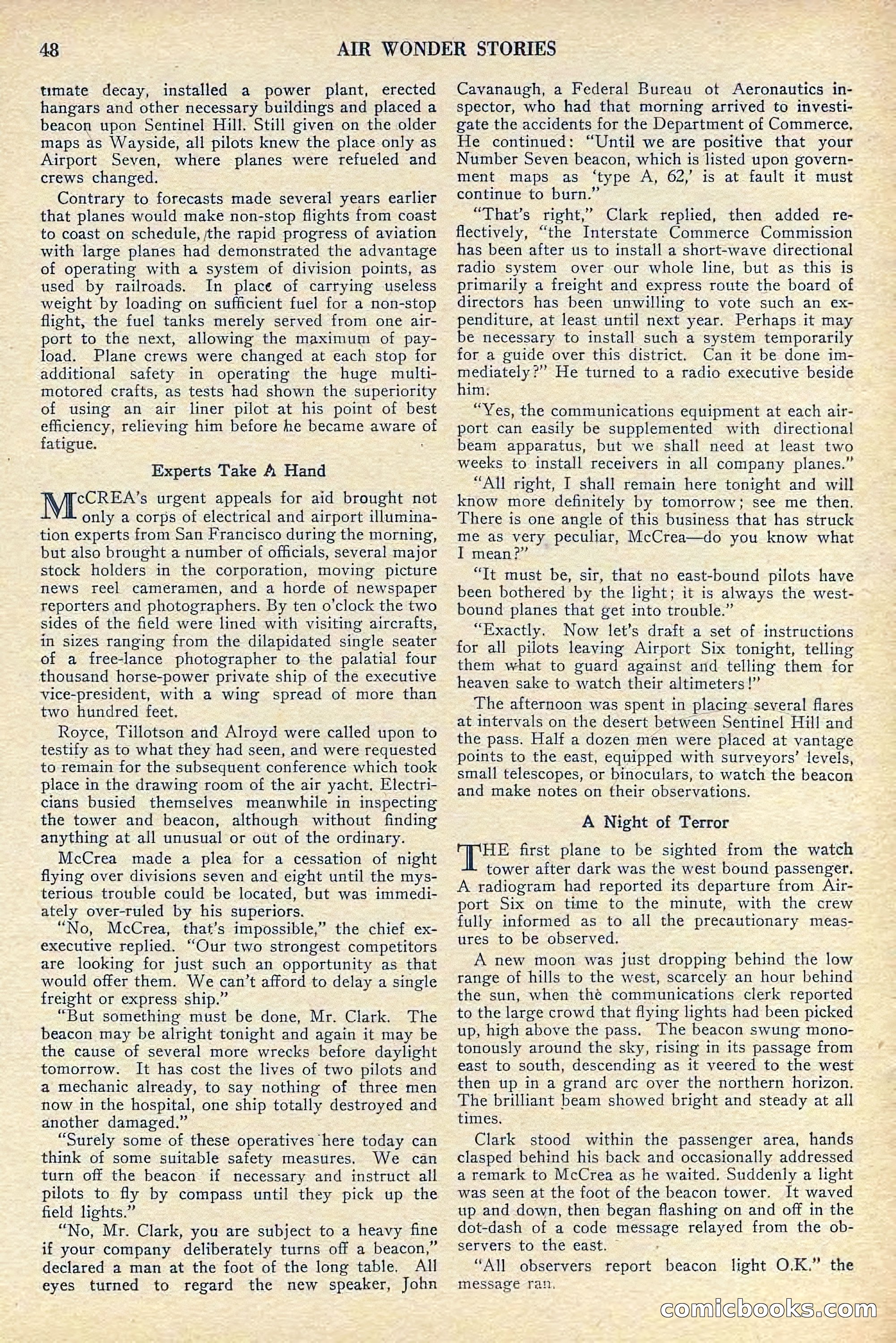 Air Wonder Stories, July 1929 — page 50 of 100