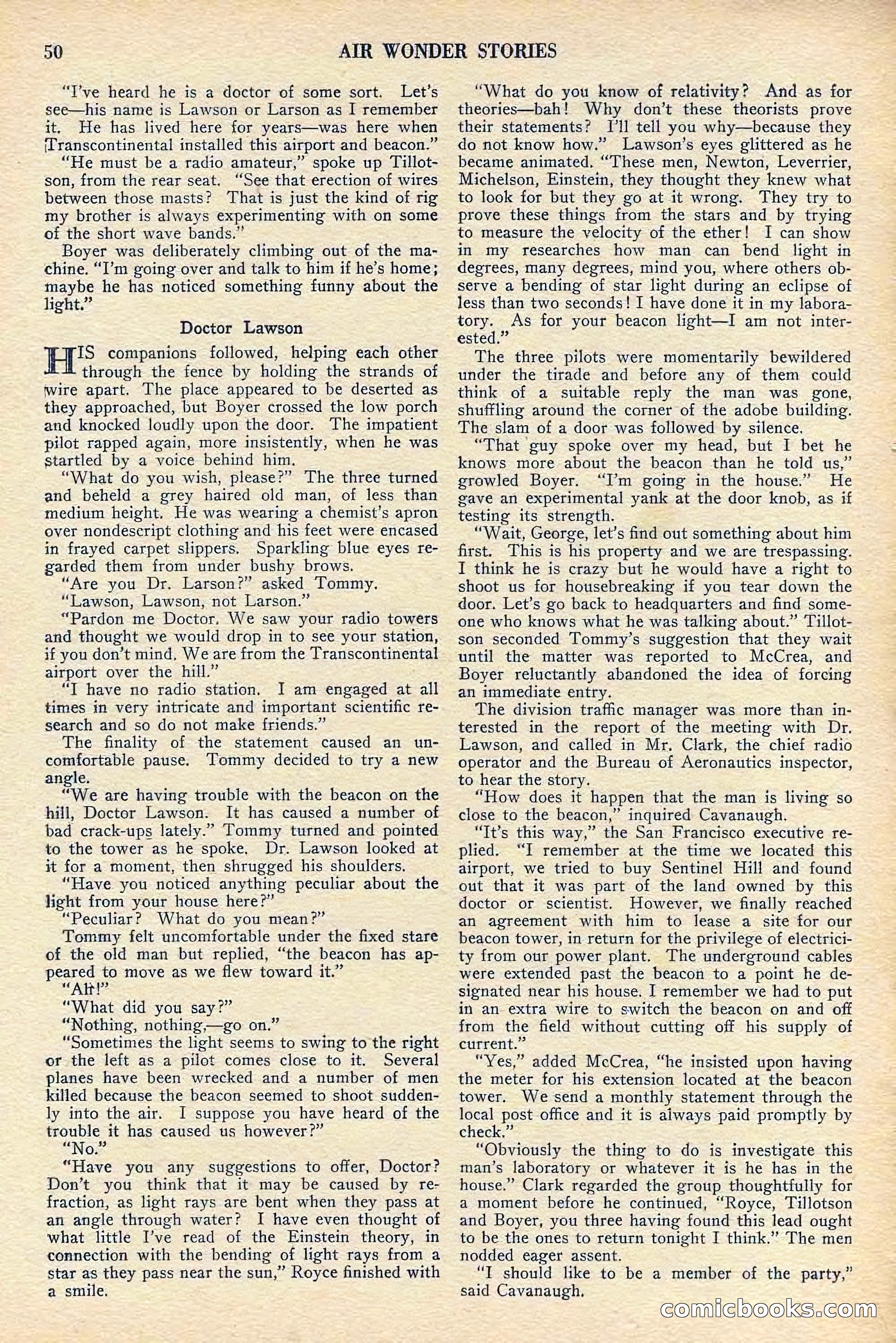 Air Wonder Stories, July 1929 — page 52 of 100
