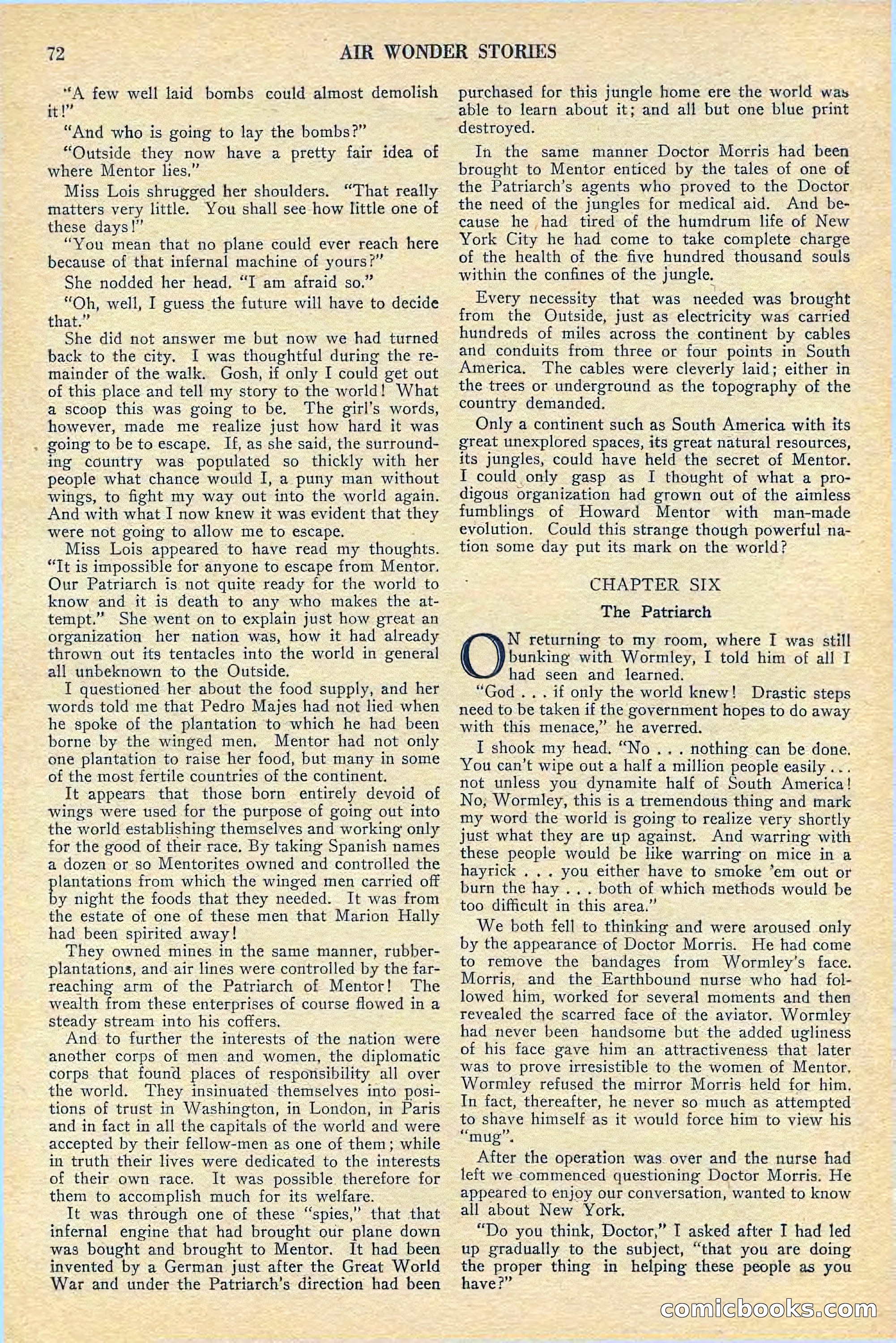 Air Wonder Stories, July 1929 — page 74 of 100
