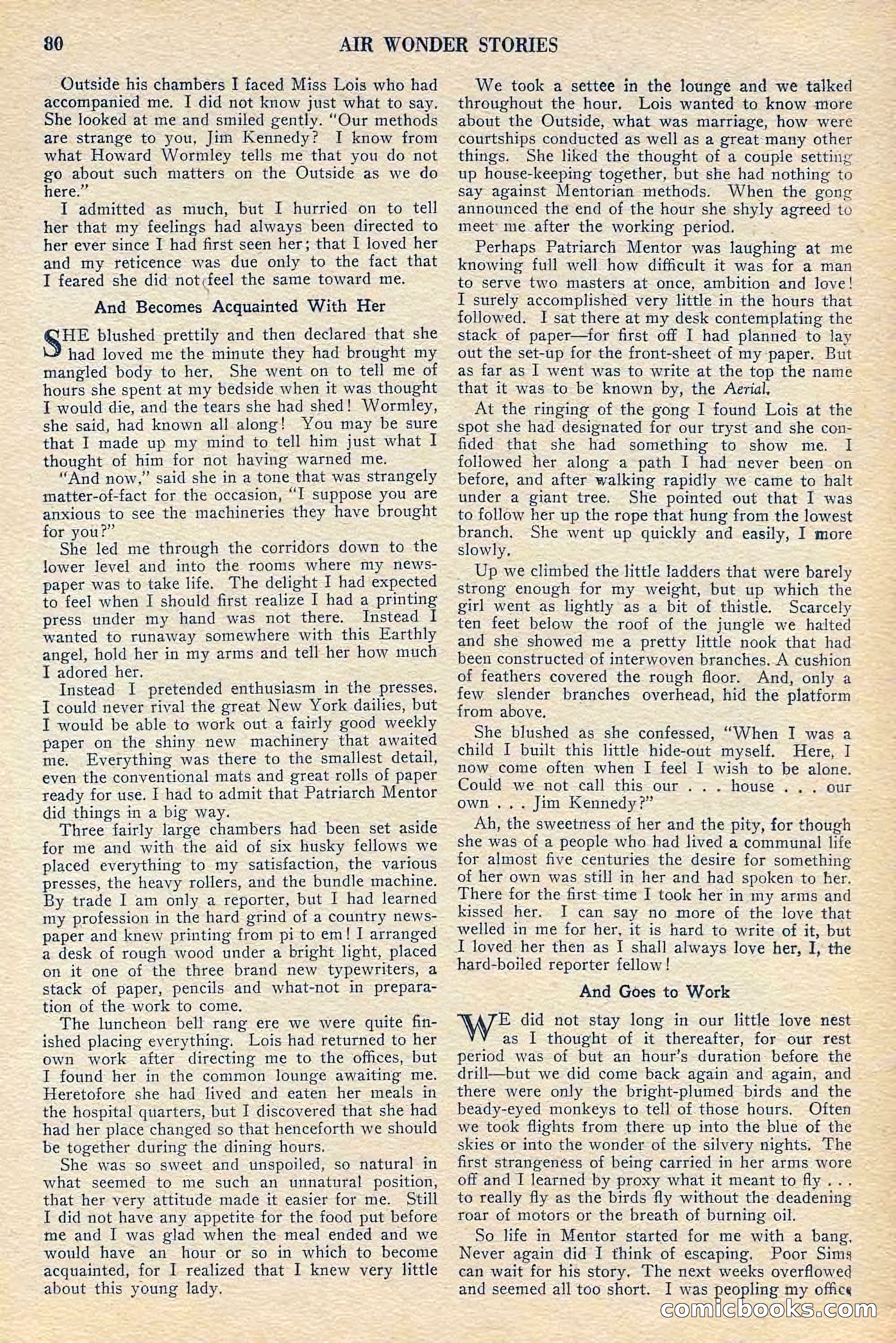 Air Wonder Stories, July 1929 — page 82 of 100