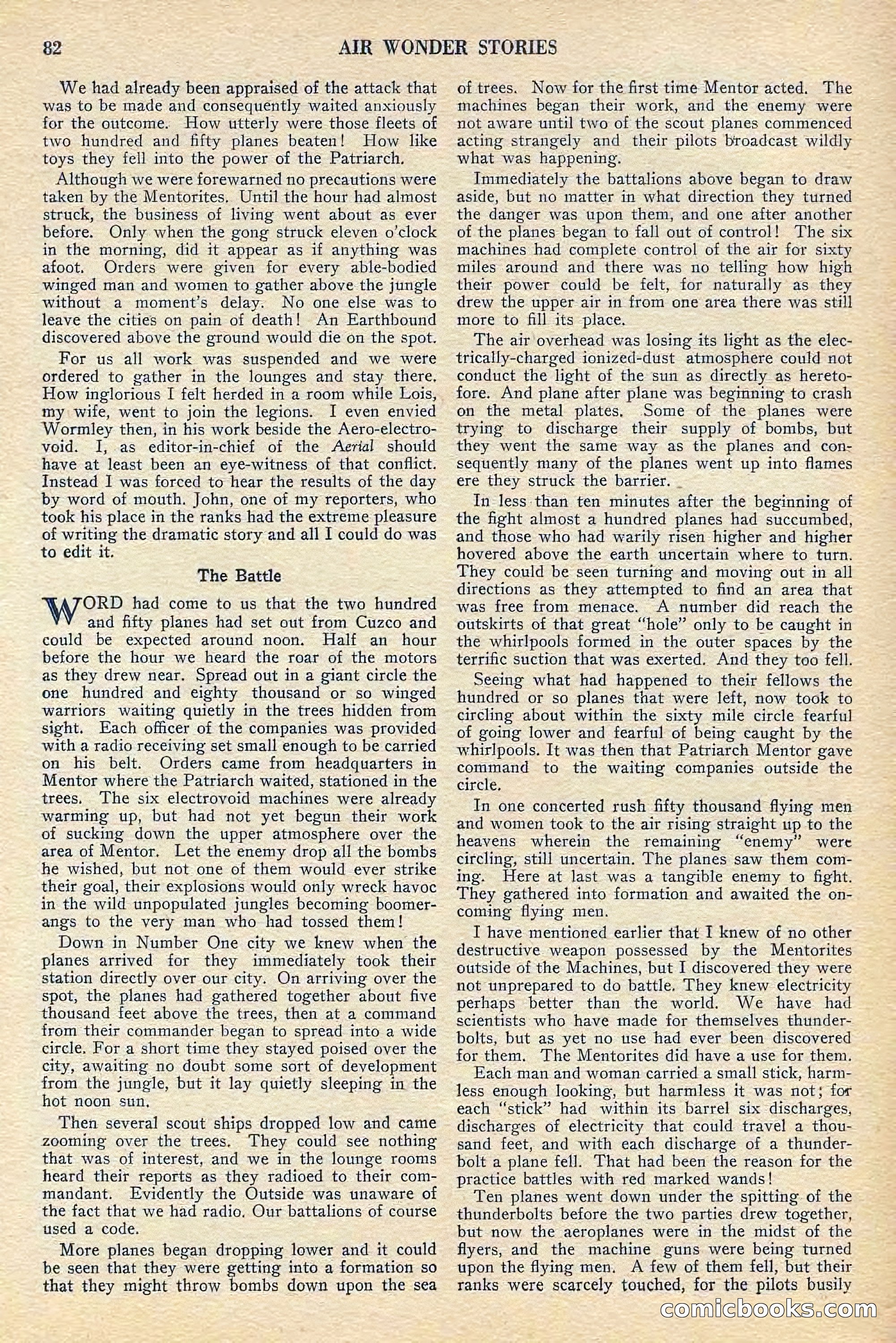 Air Wonder Stories, July 1929 — page 84 of 100