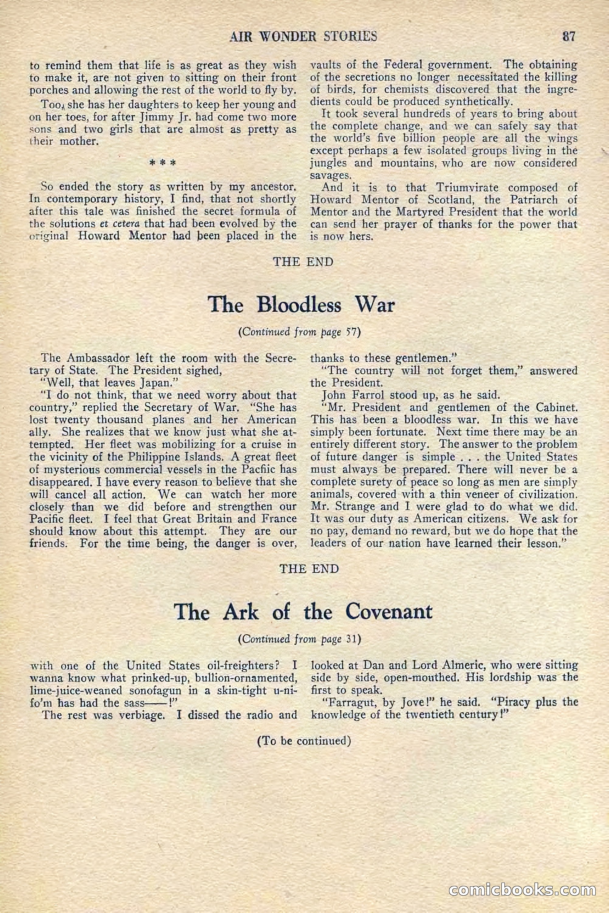 Air Wonder Stories, July 1929 — page 89 of 100