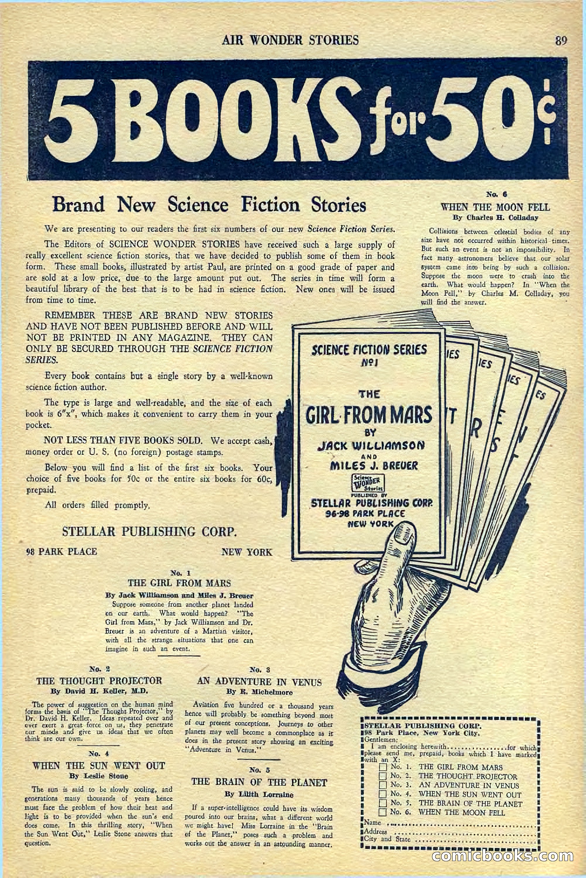 Air Wonder Stories, July 1929 — page 91 of 100