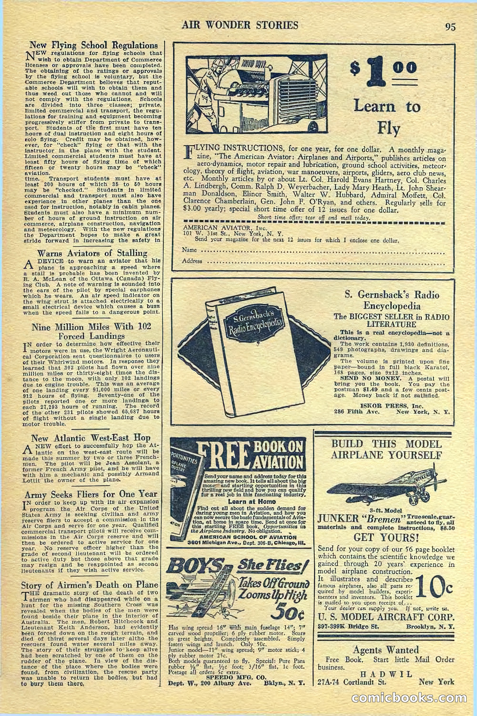 Air Wonder Stories, July 1929 — page 97 of 100