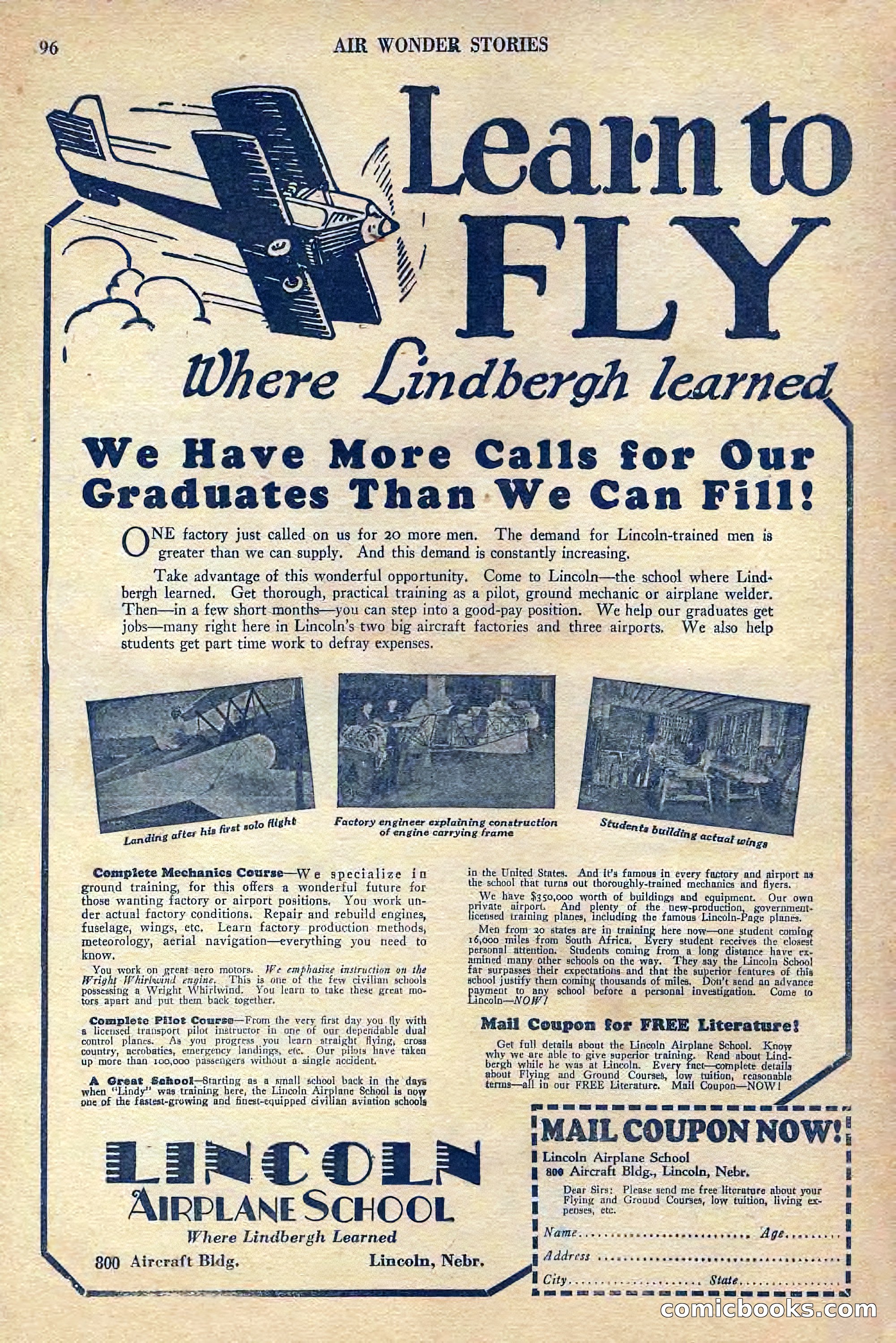 Air Wonder Stories, July 1929 — page 98 of 100