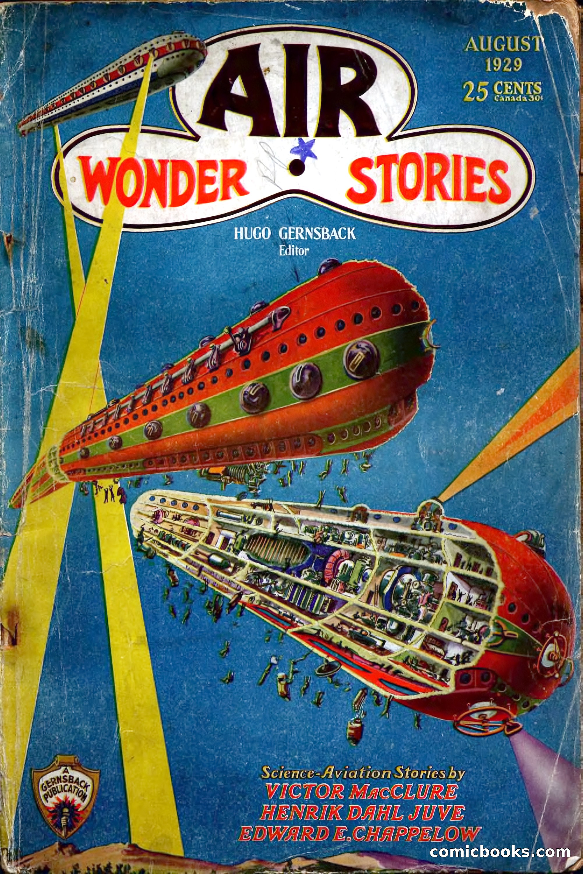 Air Wonder Stories, August 1929 — page 1 of 95