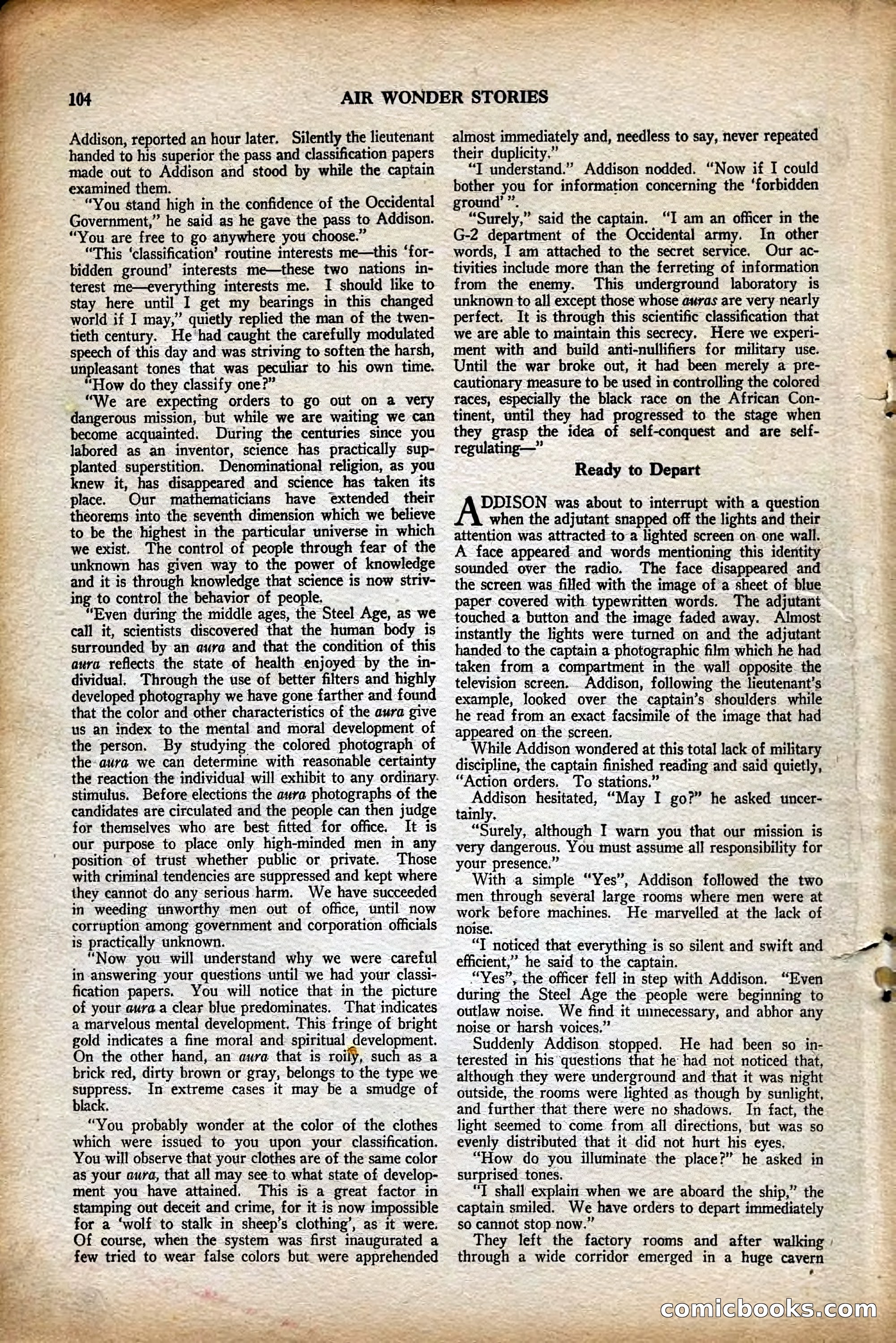 Air Wonder Stories, August 1929 — page 10 of 95