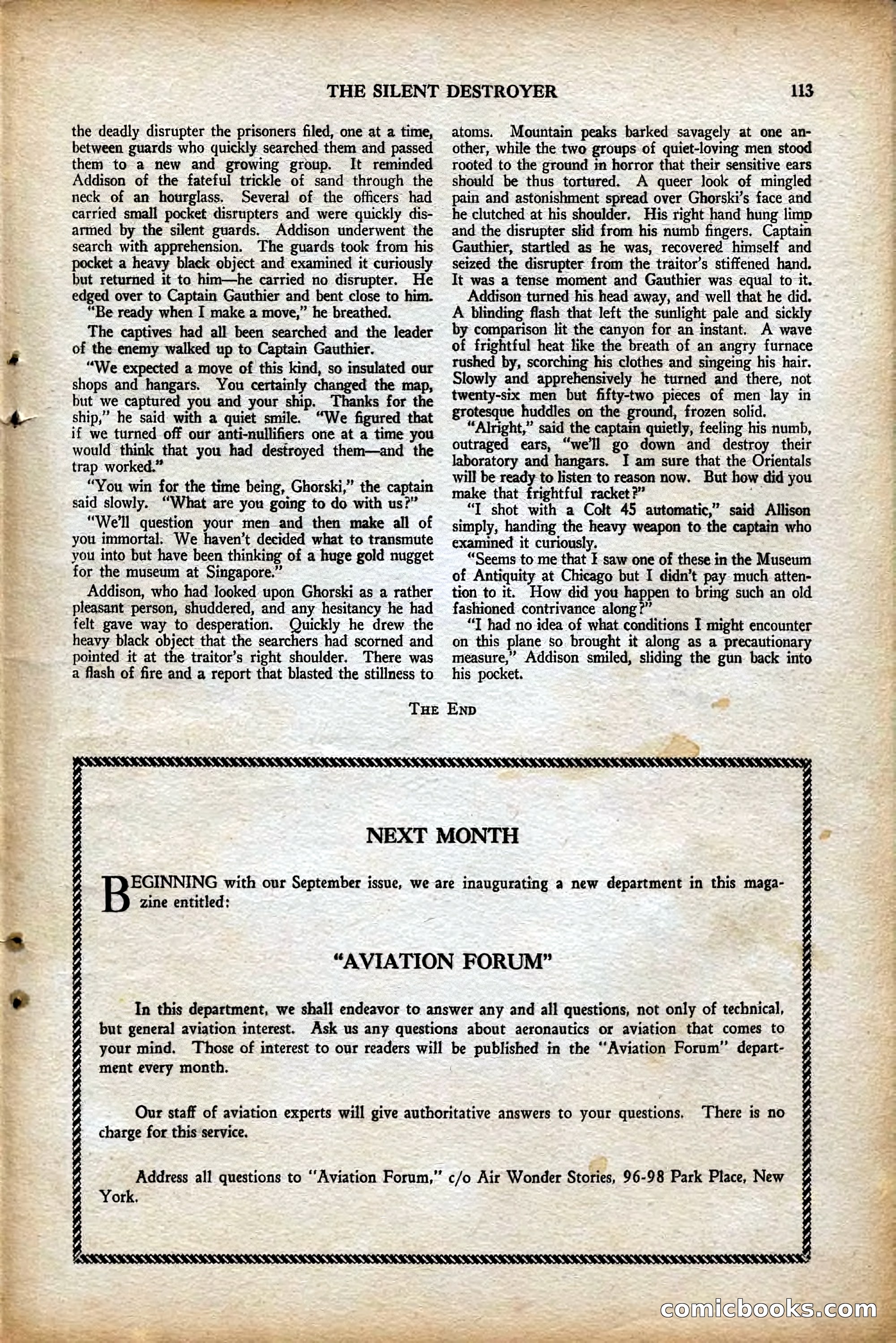 Air Wonder Stories, August 1929 — page 19 of 95