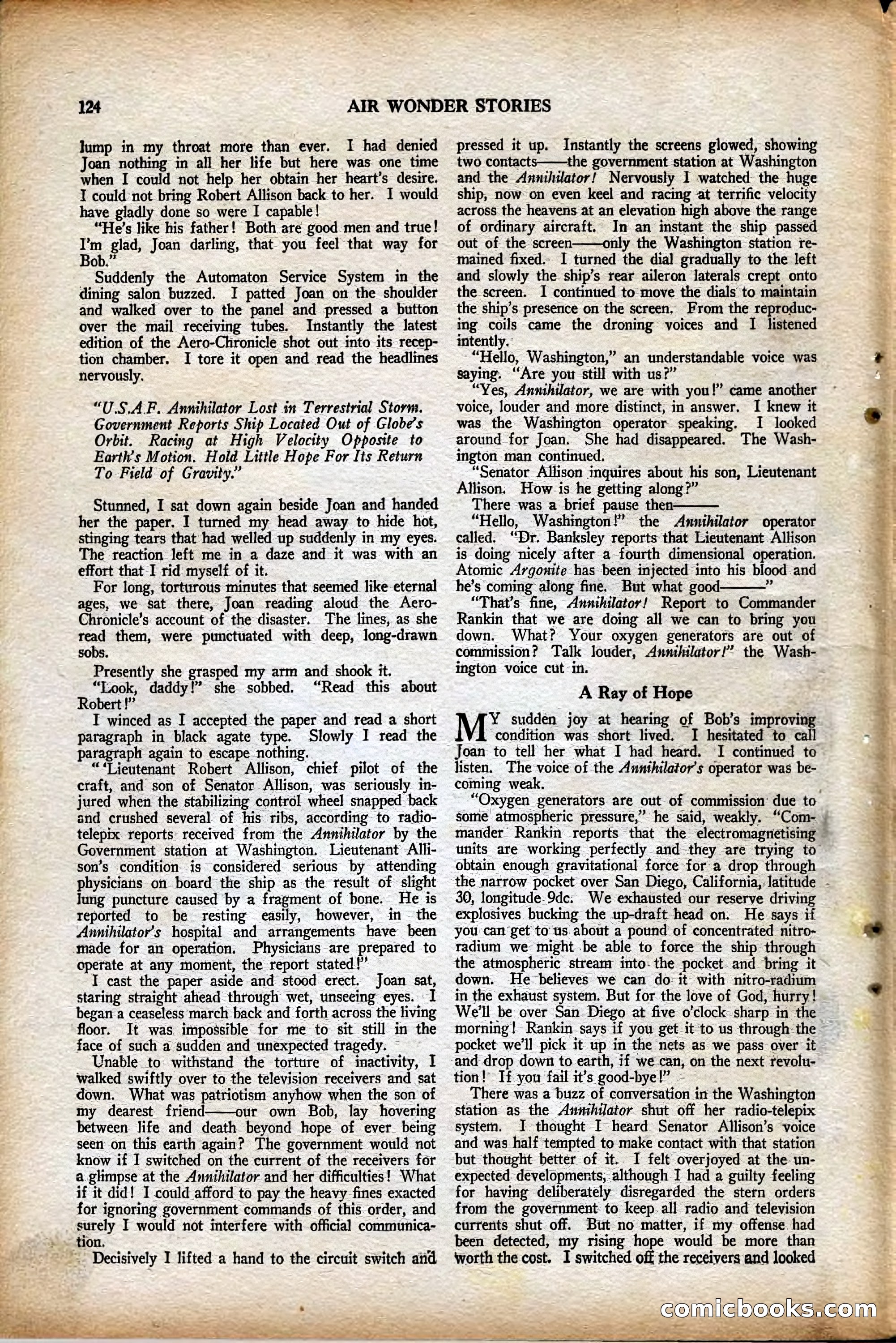 Air Wonder Stories, August 1929 — page 30 of 95