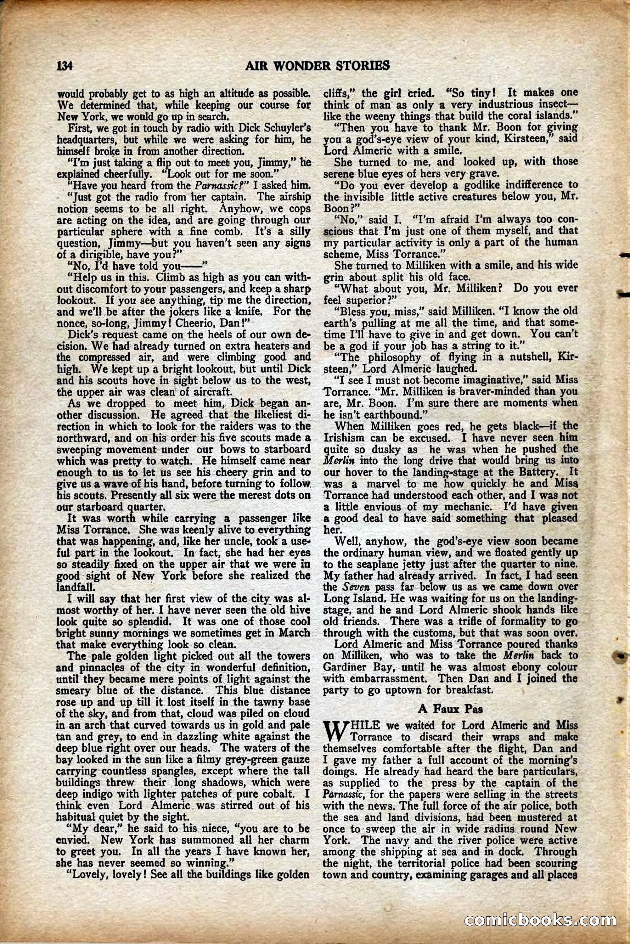 Air Wonder Stories, August 1929 — page 40 of 95