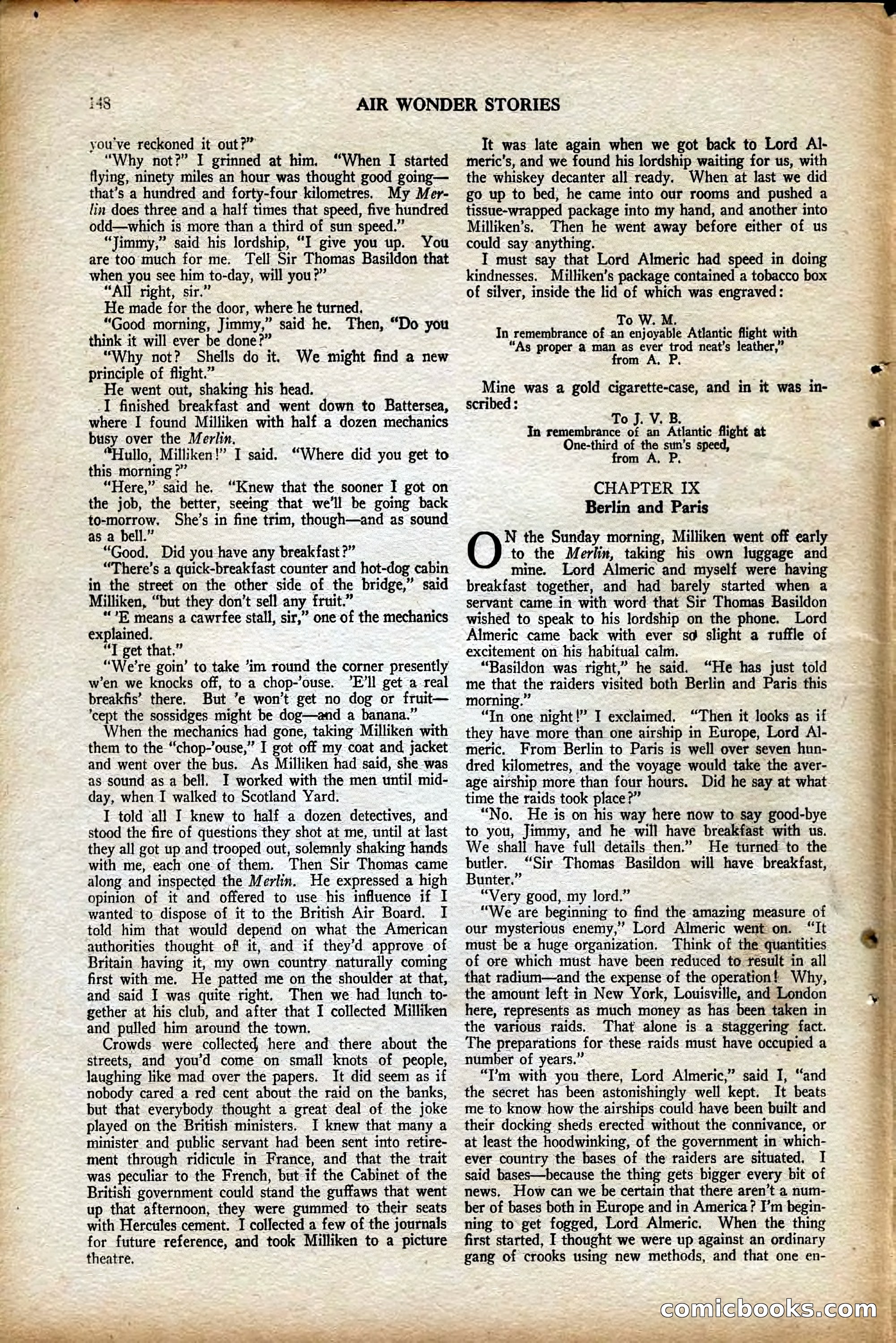 Air Wonder Stories, August 1929 — page 54 of 95