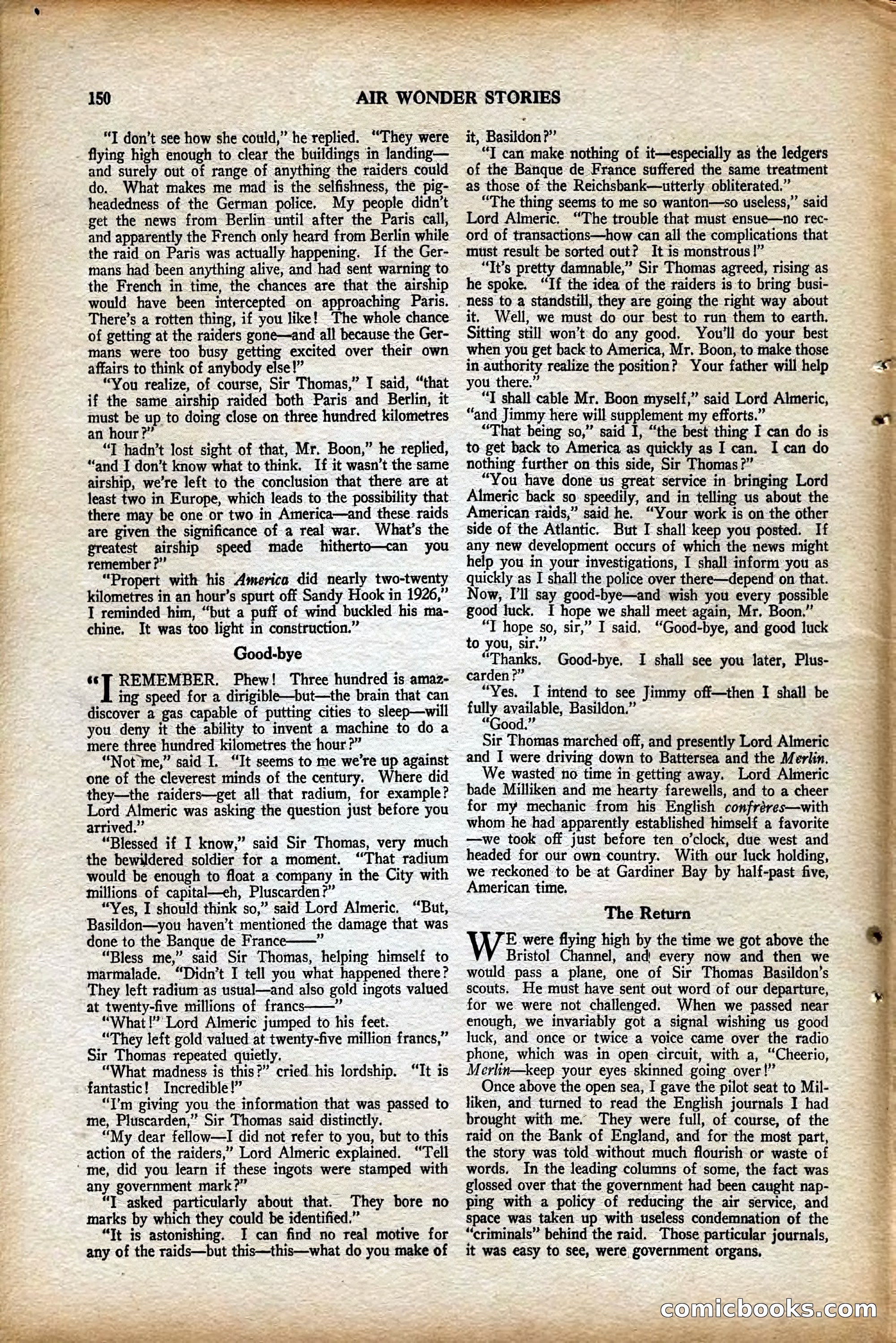 Air Wonder Stories, August 1929 — page 56 of 95