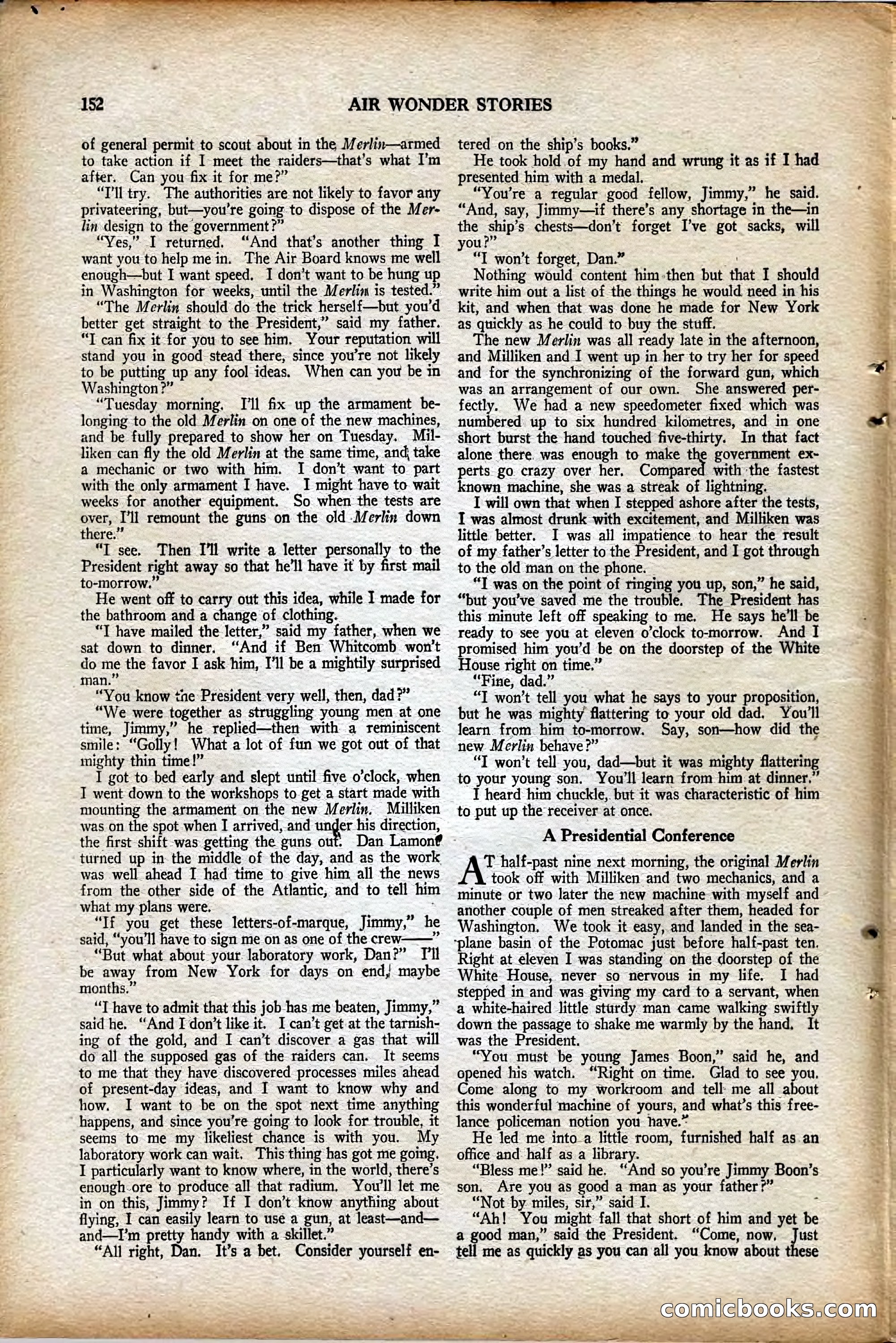 Air Wonder Stories, August 1929 — page 58 of 95