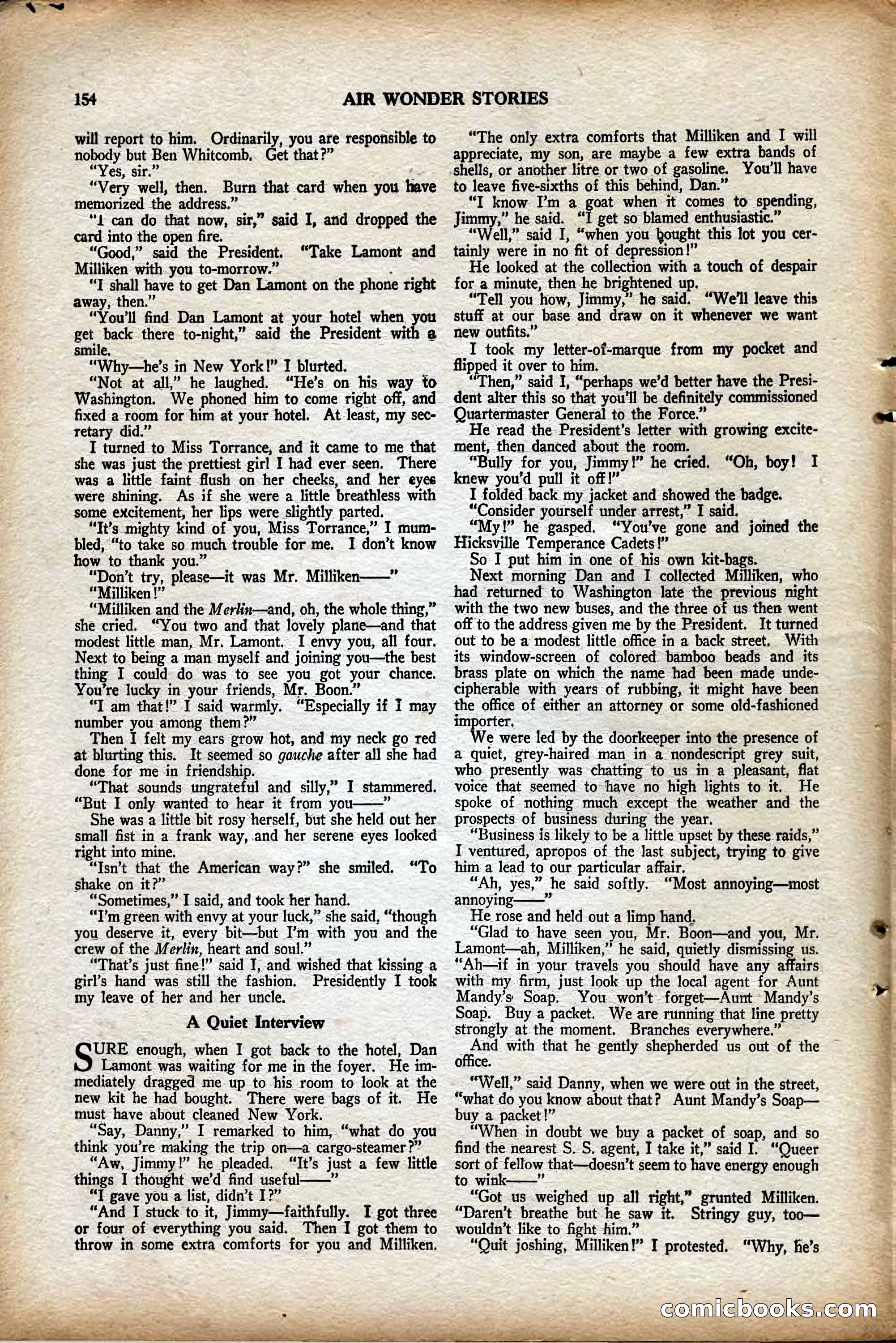 Air Wonder Stories, August 1929 — page 60 of 95