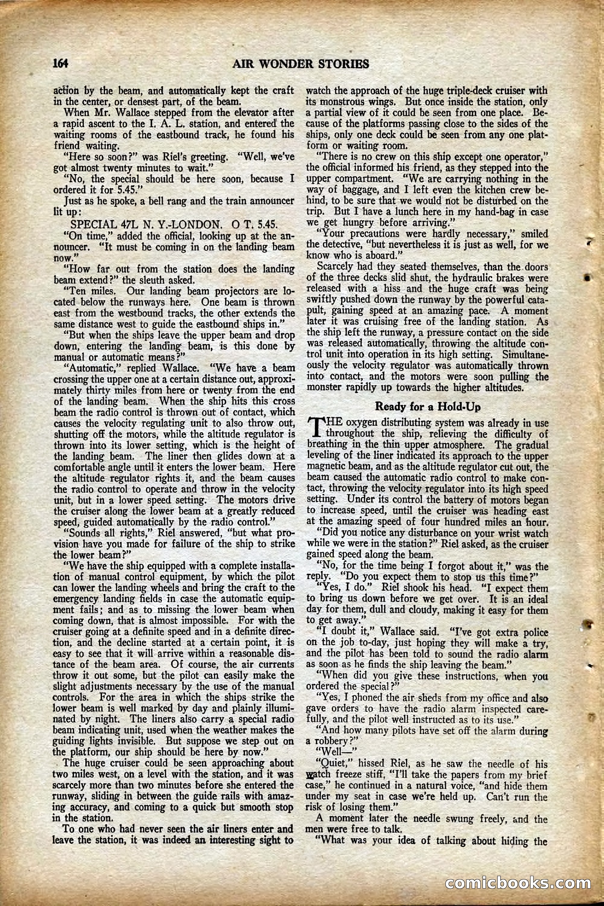 Air Wonder Stories, August 1929 — page 70 of 95