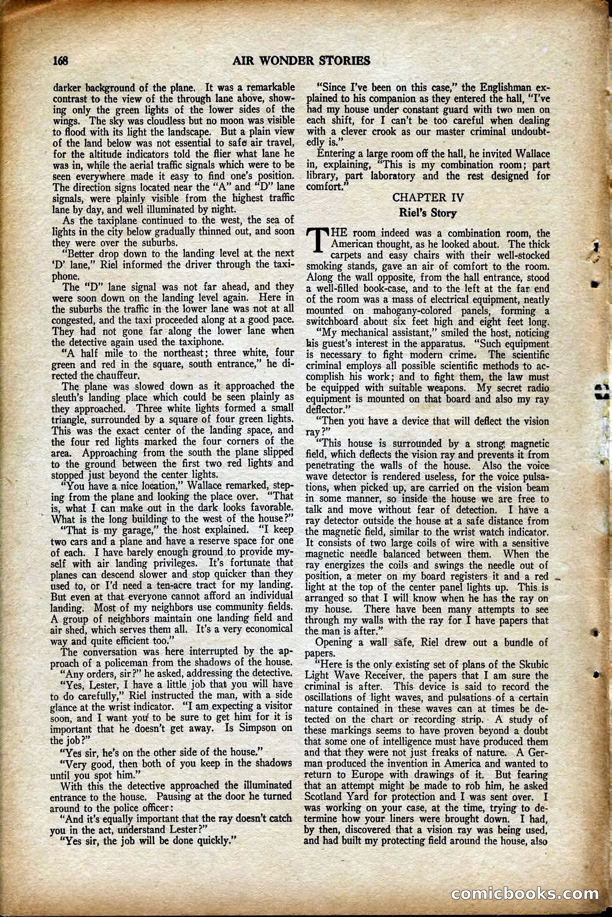 Air Wonder Stories, August 1929 — page 74 of 95