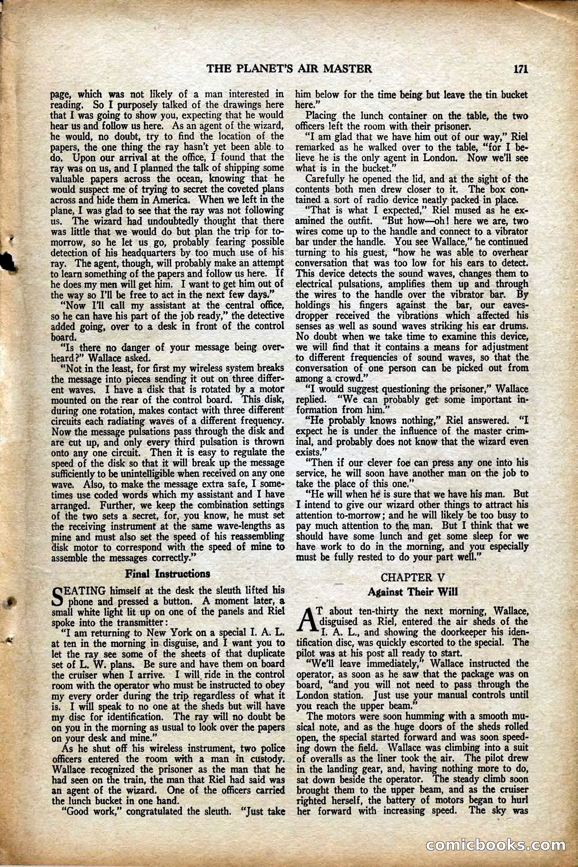 Air Wonder Stories, August 1929 — page 77 of 95