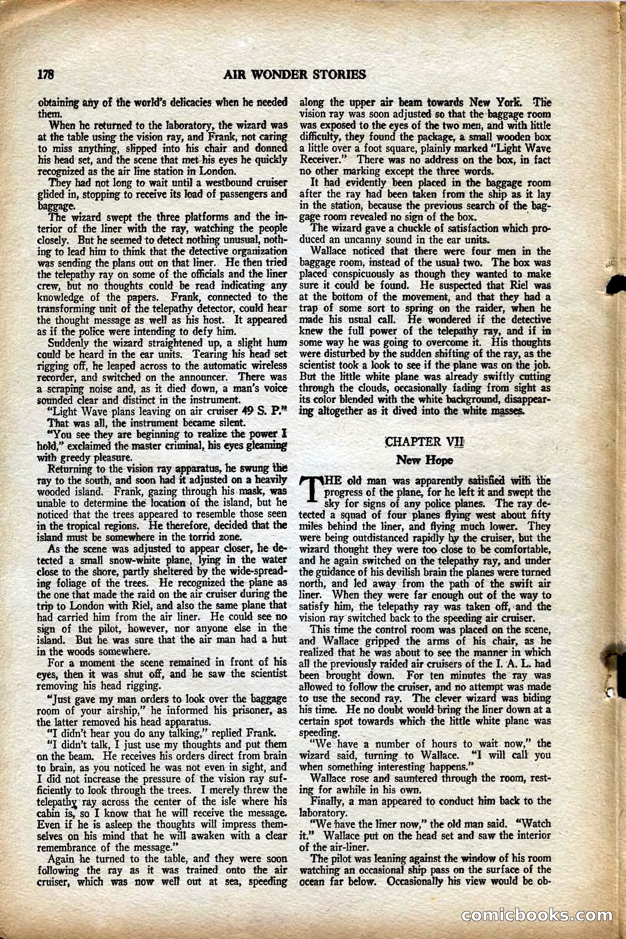 Air Wonder Stories, August 1929 — page 84 of 95