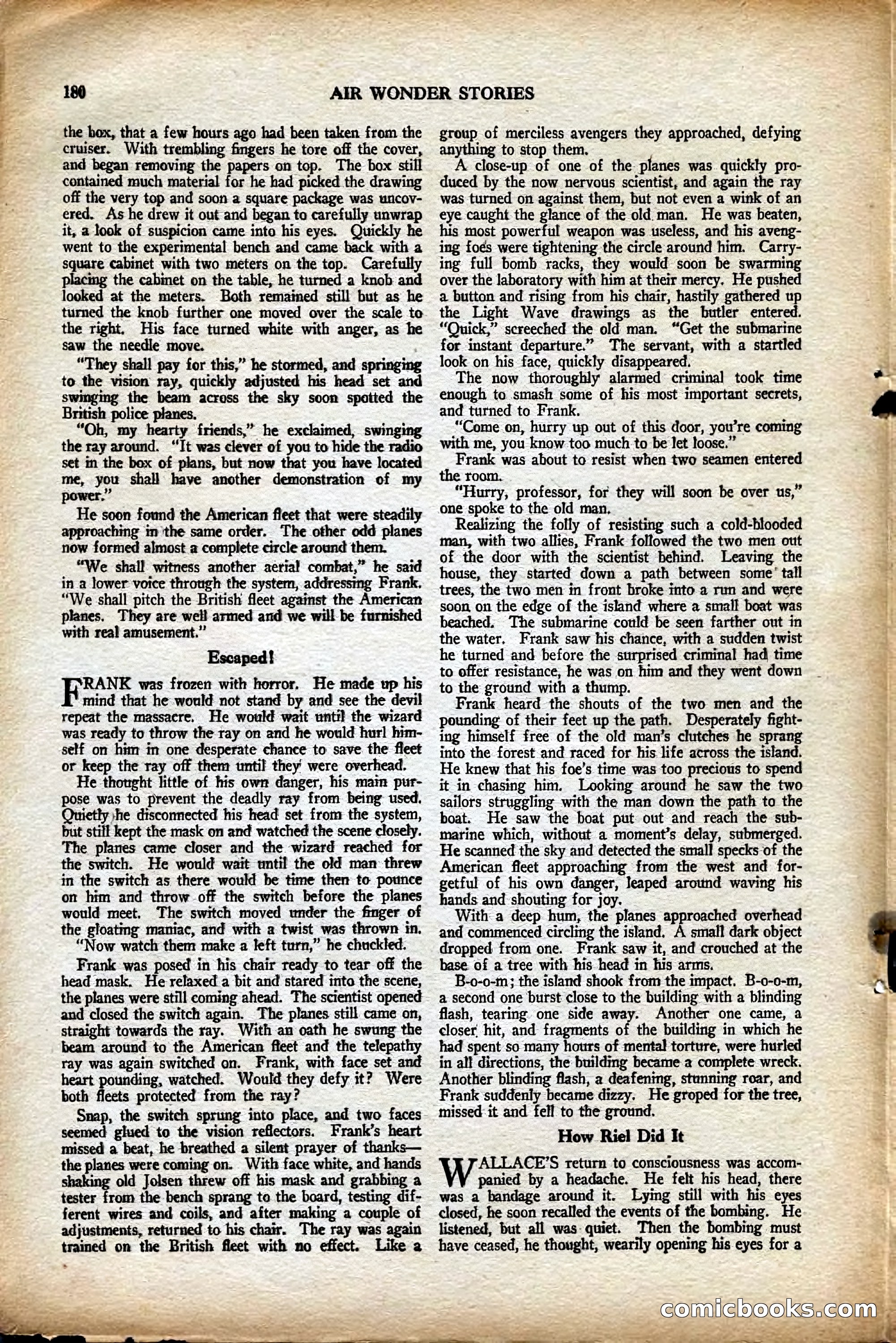 Air Wonder Stories, August 1929 — page 86 of 95