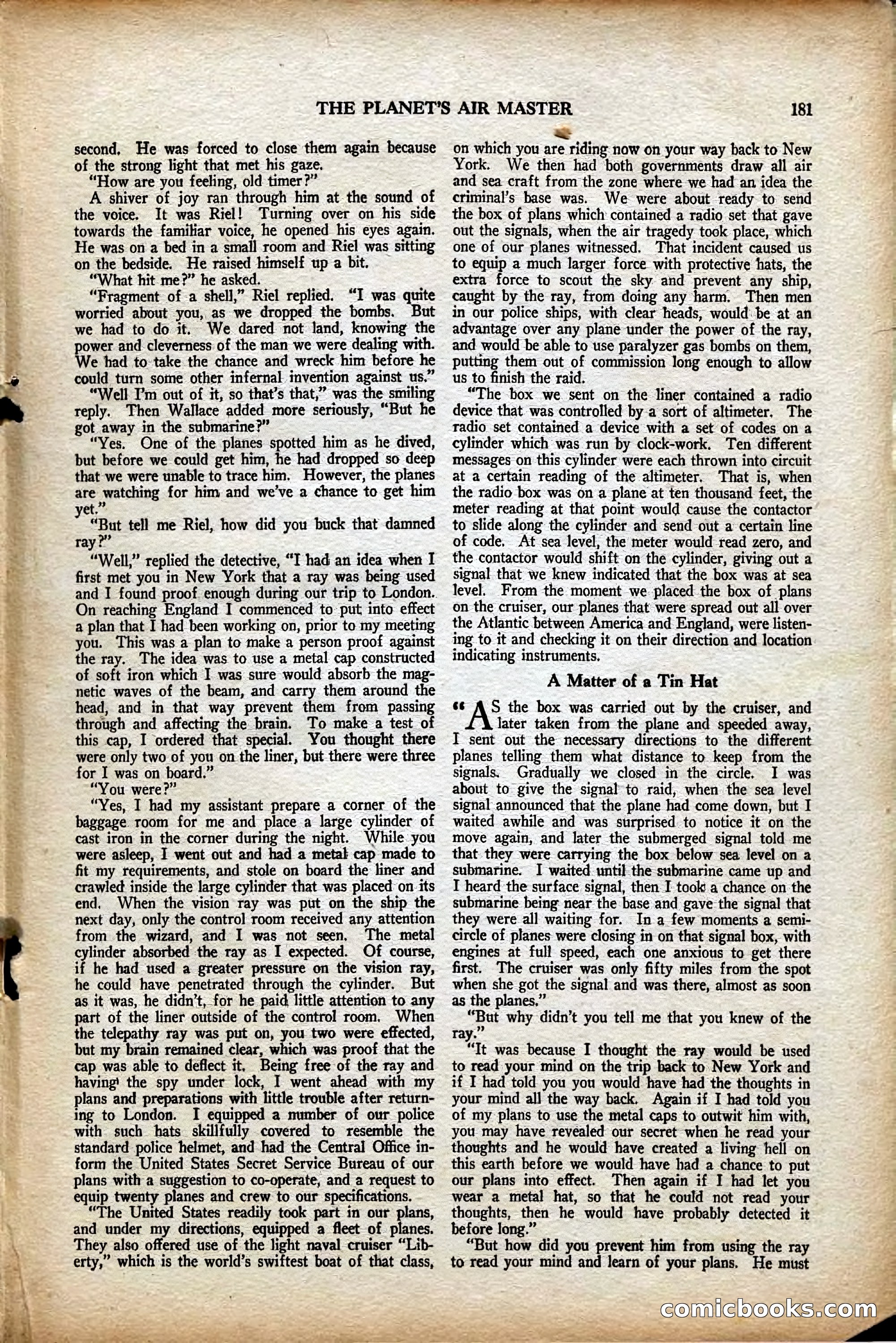 Air Wonder Stories, August 1929 — page 87 of 95