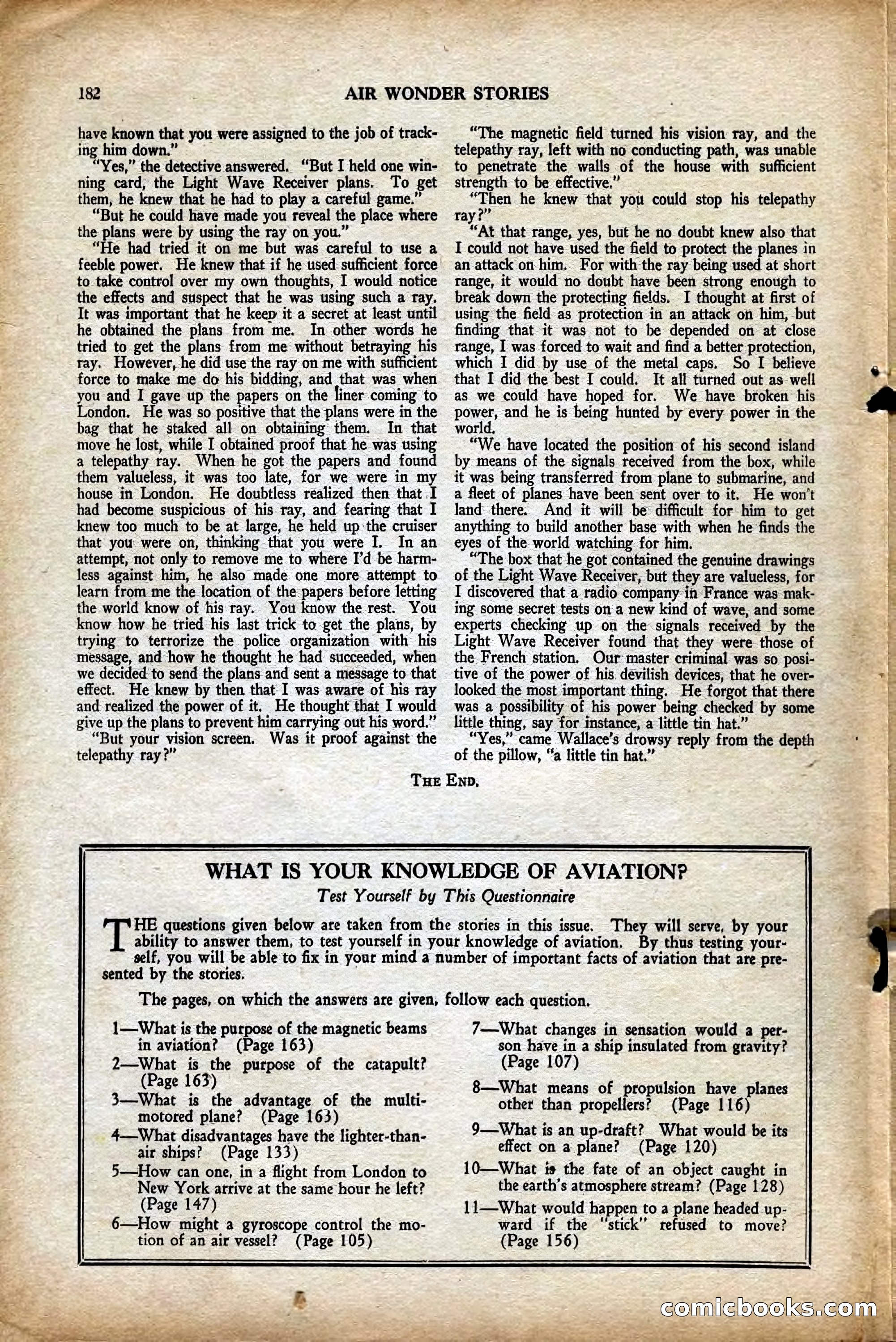 Air Wonder Stories, August 1929 — page 88 of 95