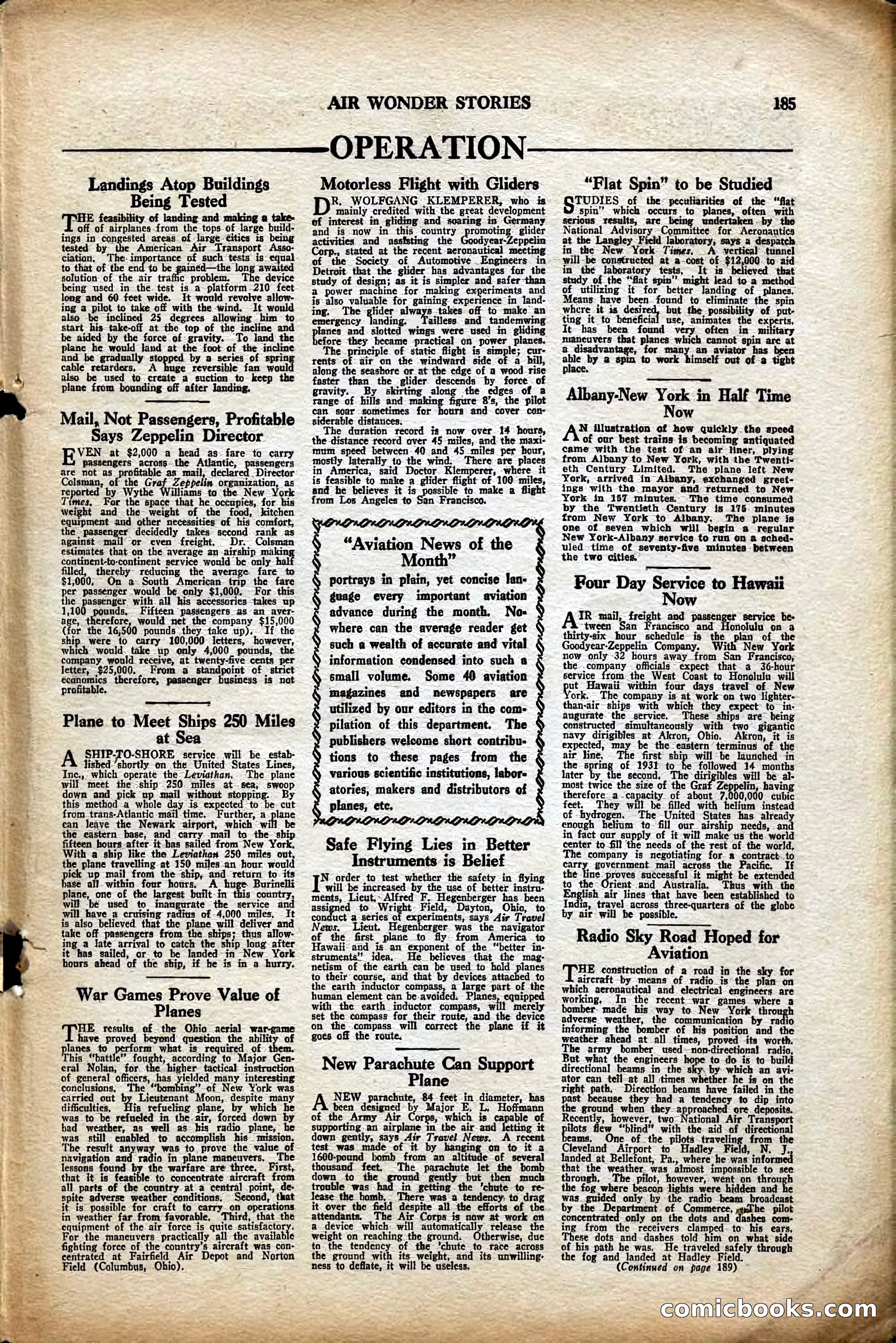 Air Wonder Stories, August 1929 — page 91 of 95
