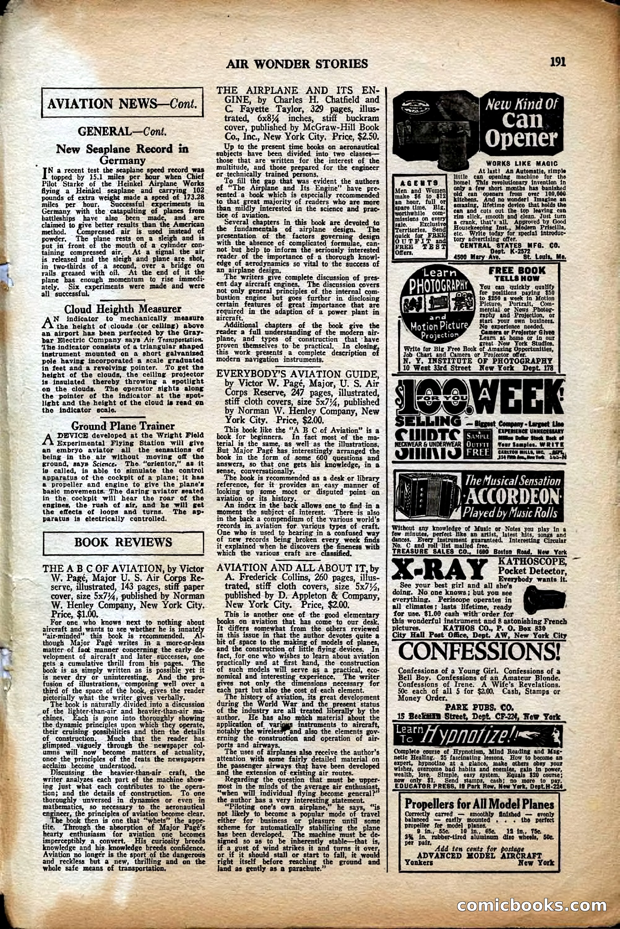 Air Wonder Stories, August 1929 — page 97 of 95