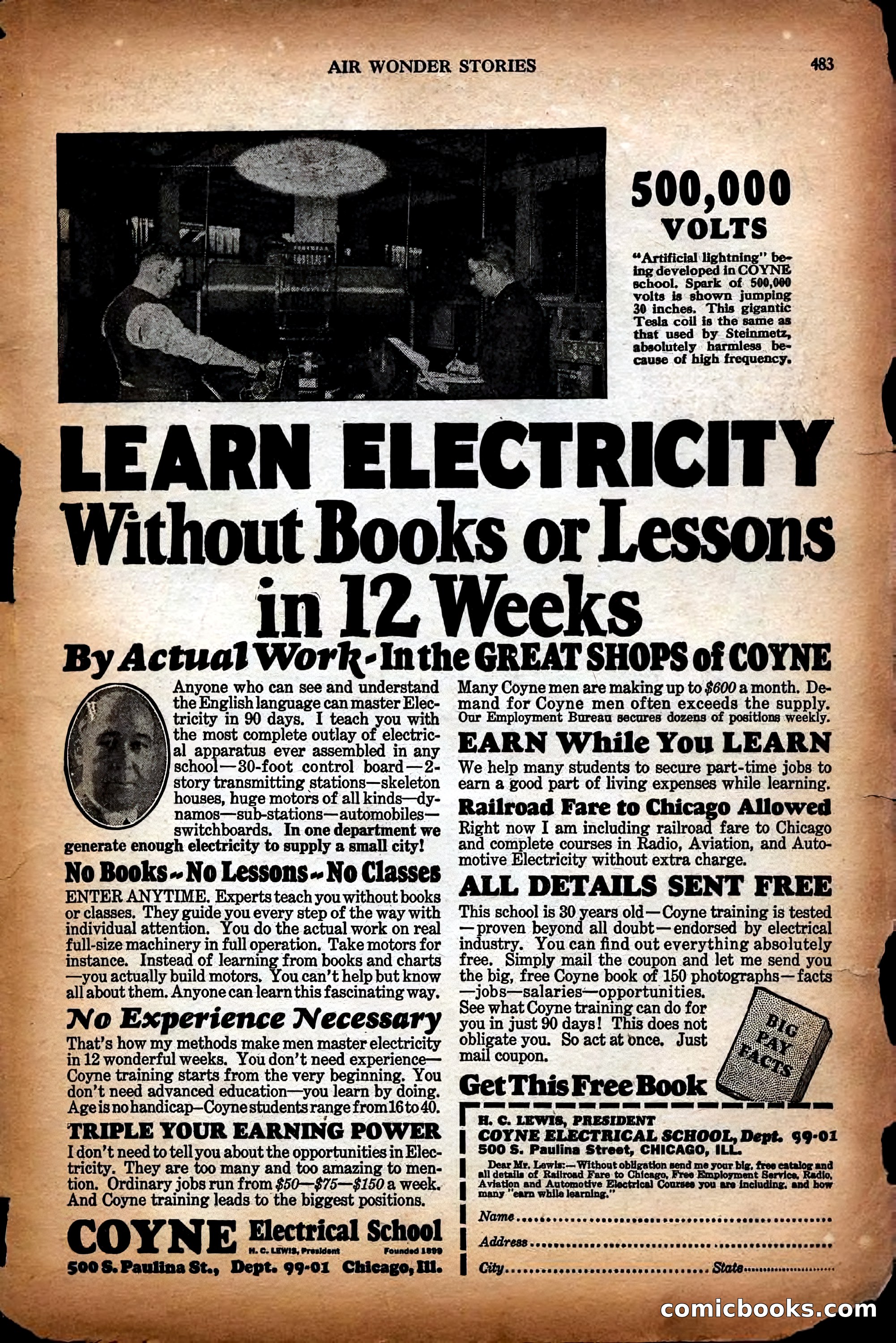 Air Wonder Stories, December 1929 — page 5 of 97
