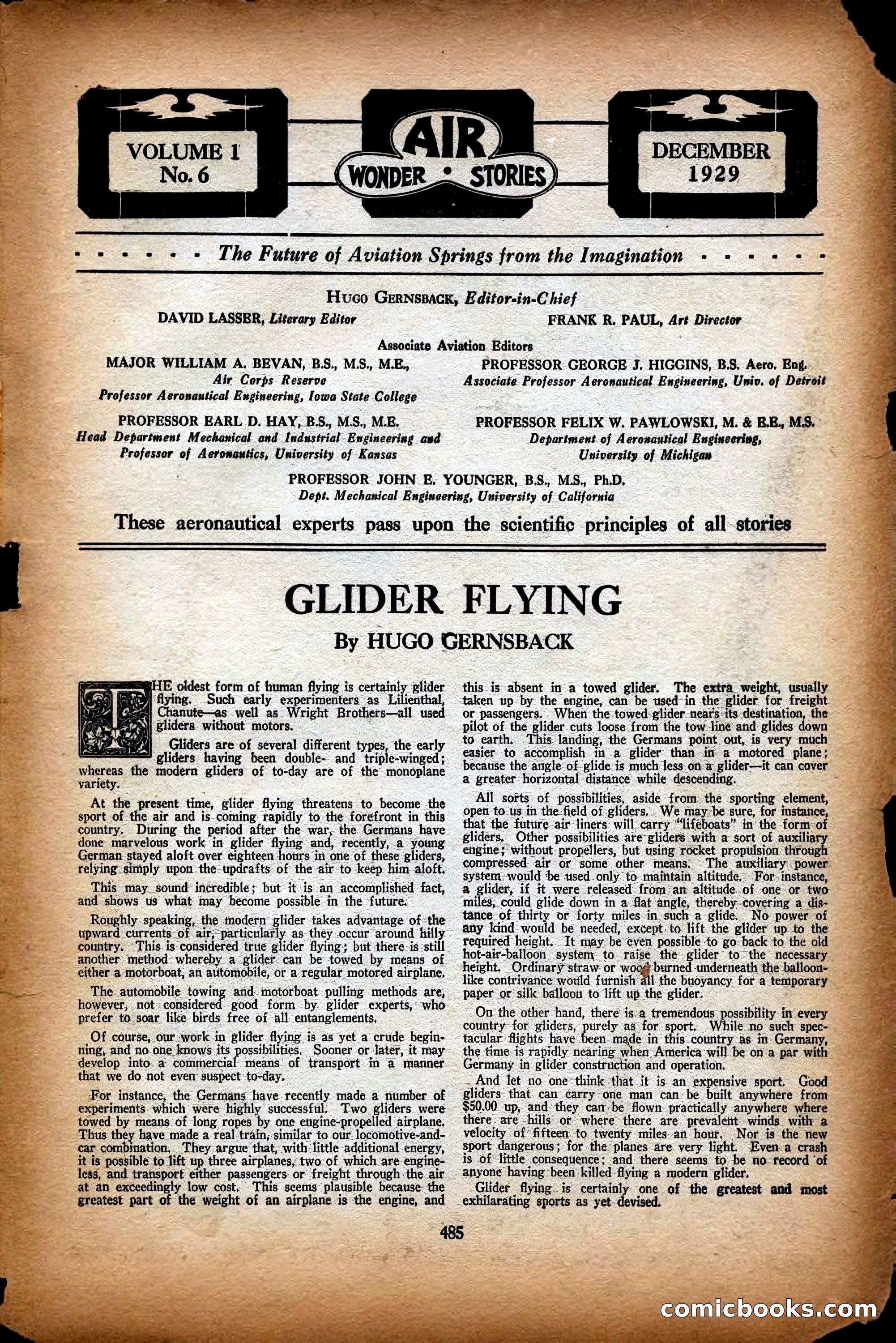 Air Wonder Stories, December 1929 — page 7 of 97