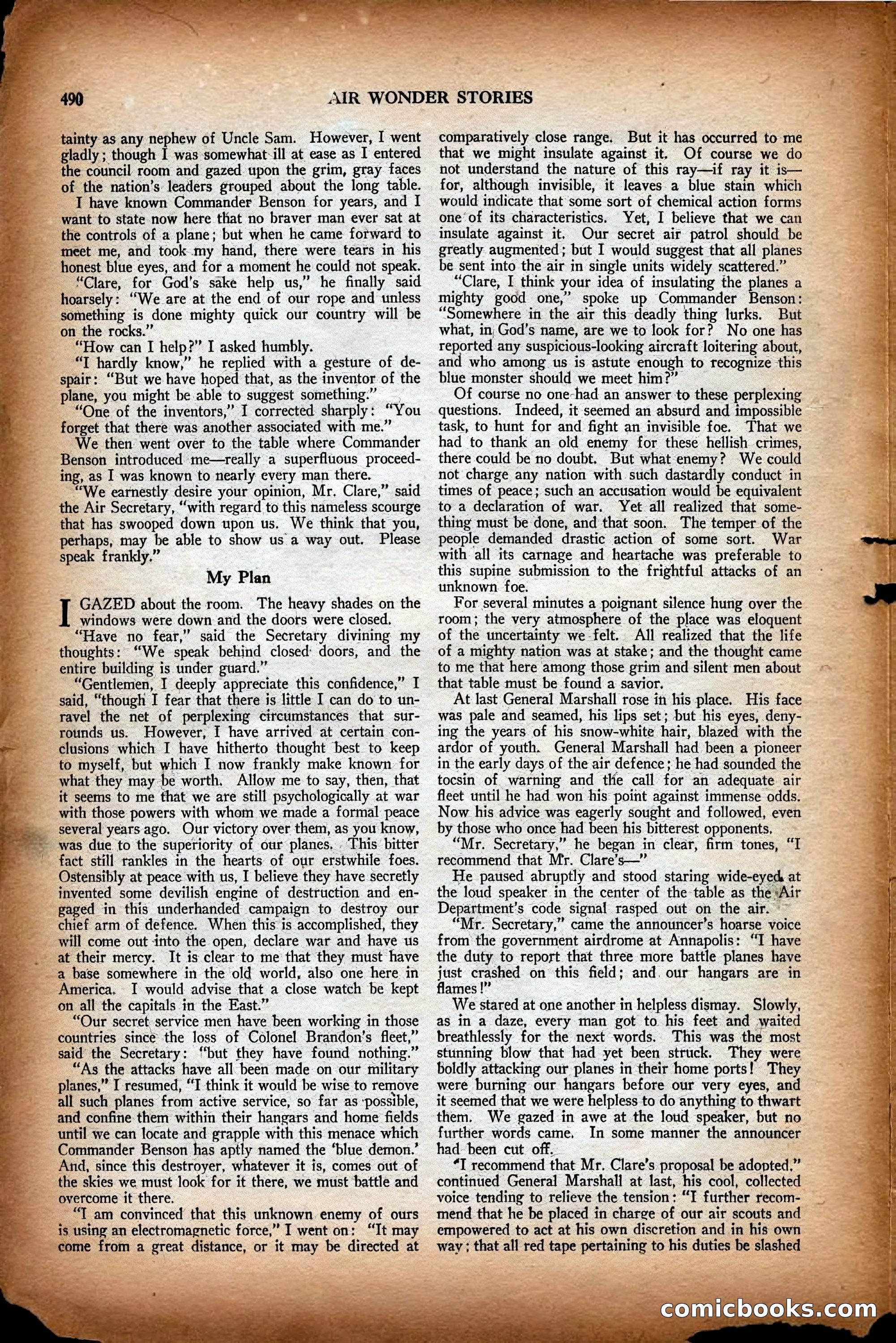 Air Wonder Stories, December 1929 — page 12 of 97