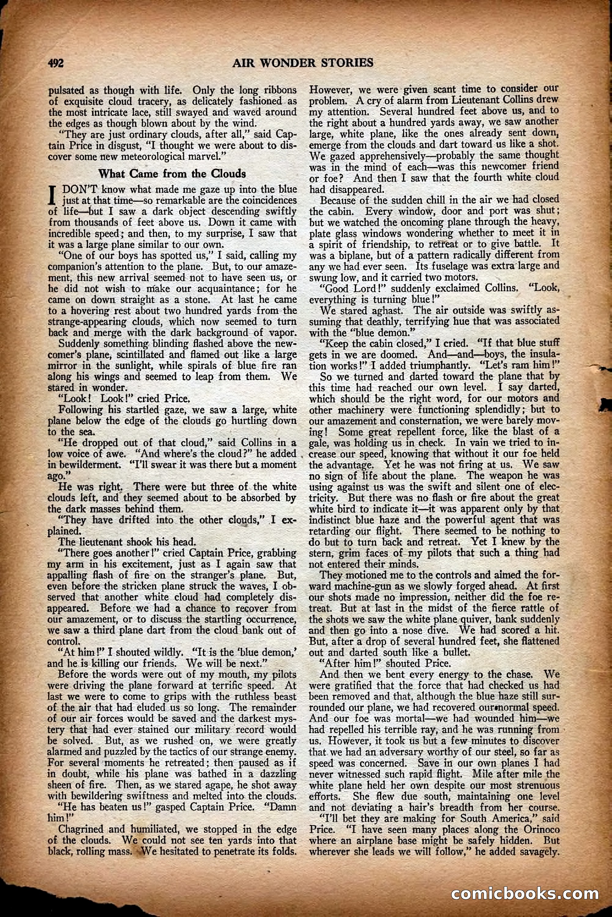 Air Wonder Stories, December 1929 — page 14 of 97