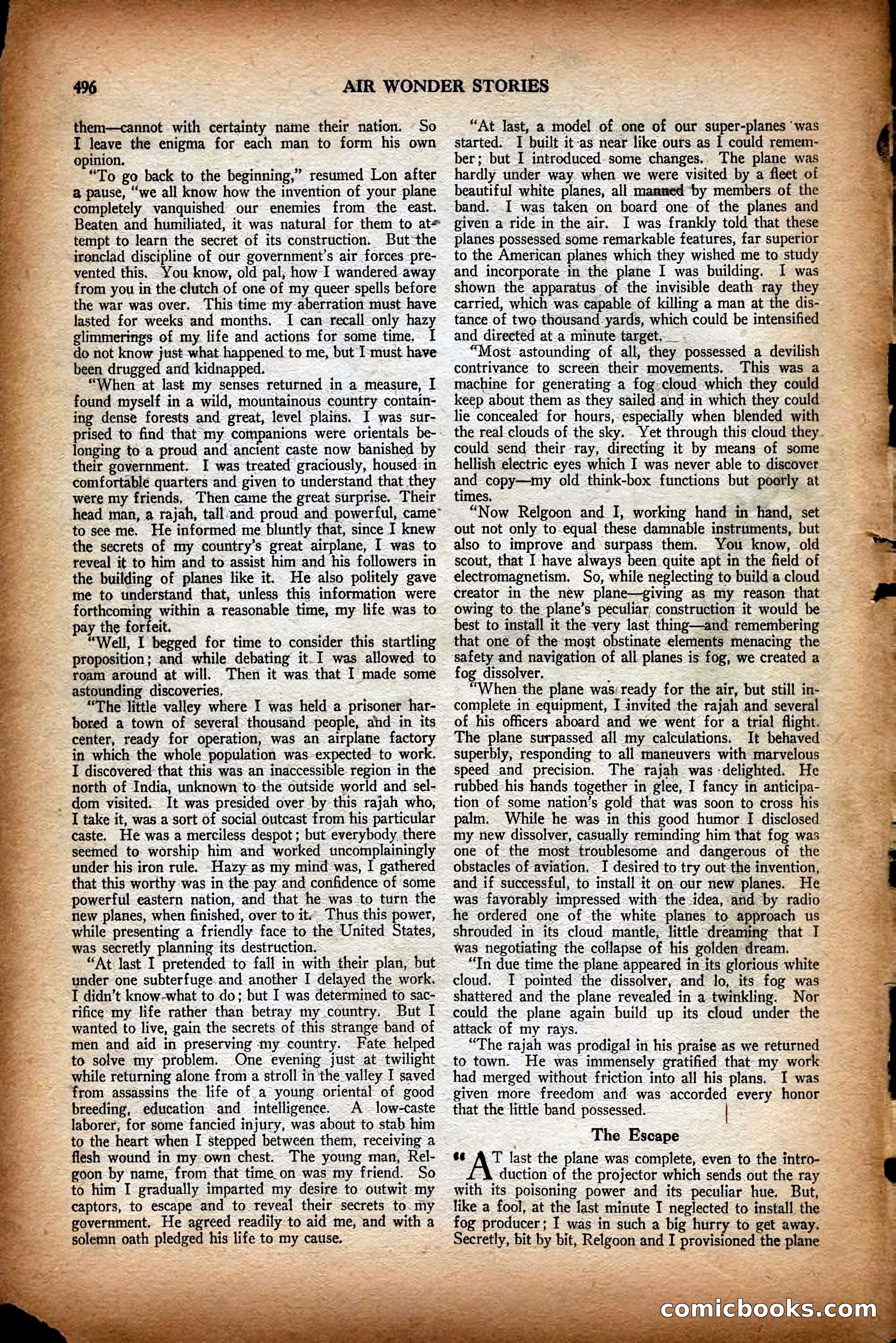 Air Wonder Stories, December 1929 — page 18 of 97