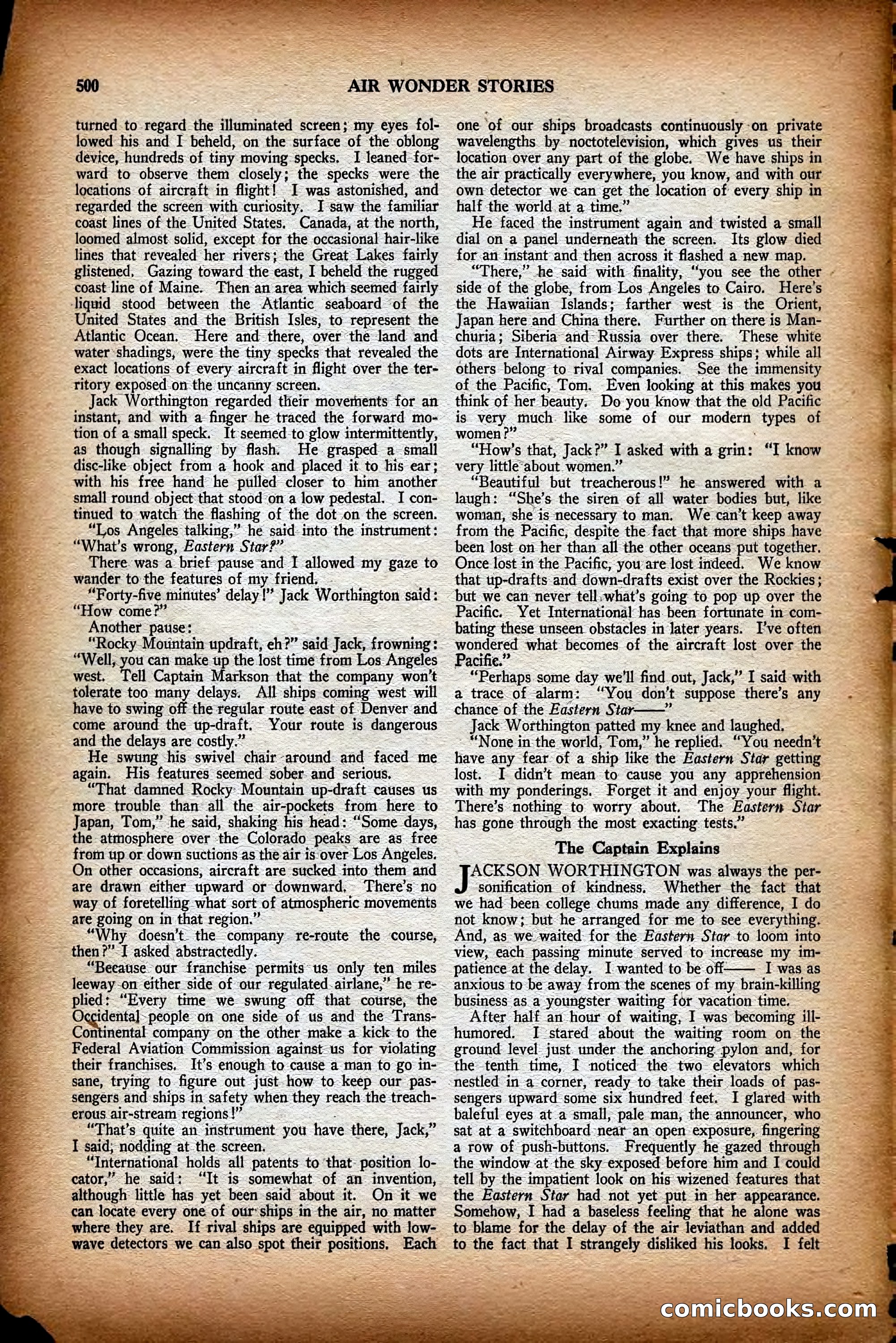 Air Wonder Stories, December 1929 — page 22 of 97