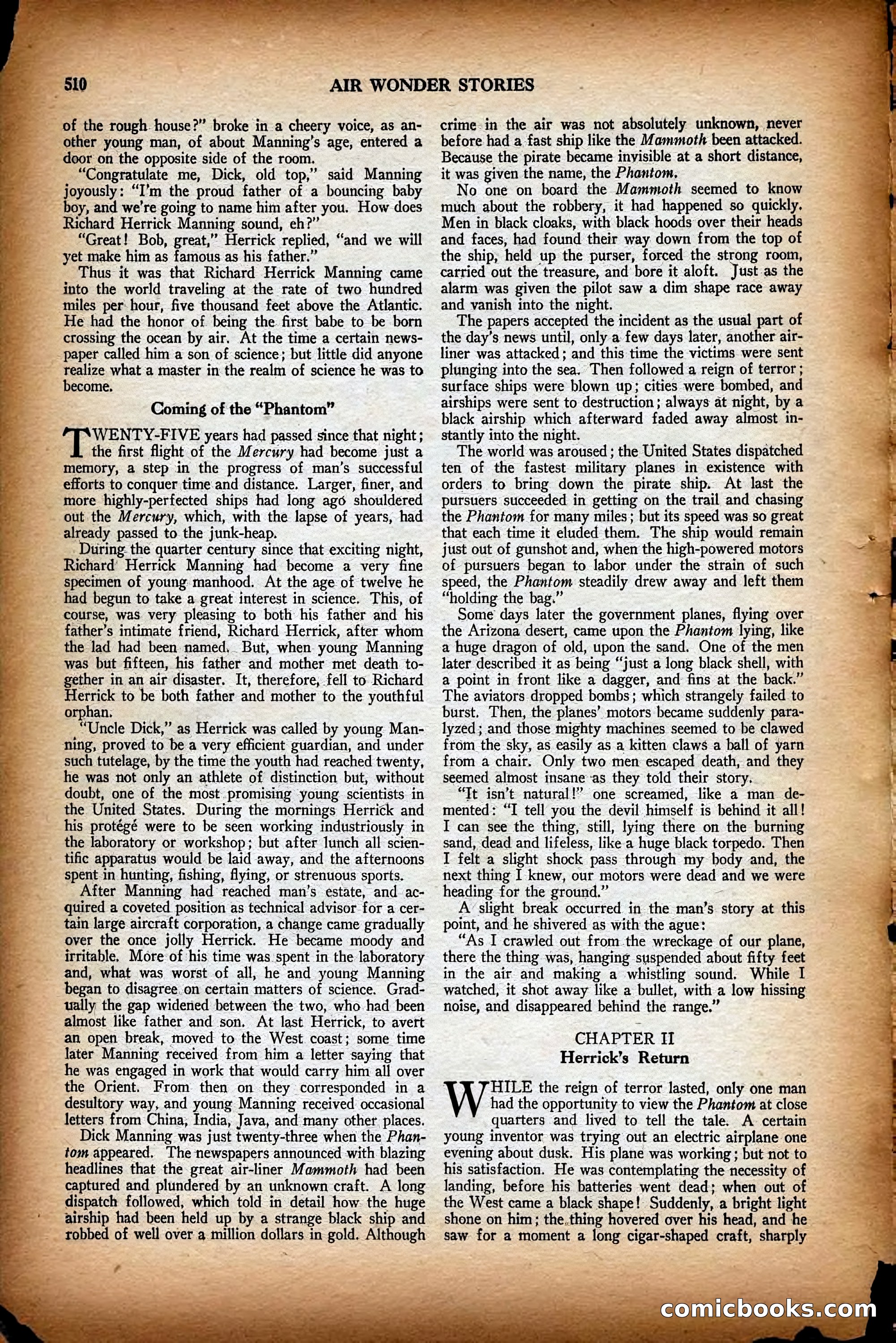 Air Wonder Stories, December 1929 — page 32 of 97