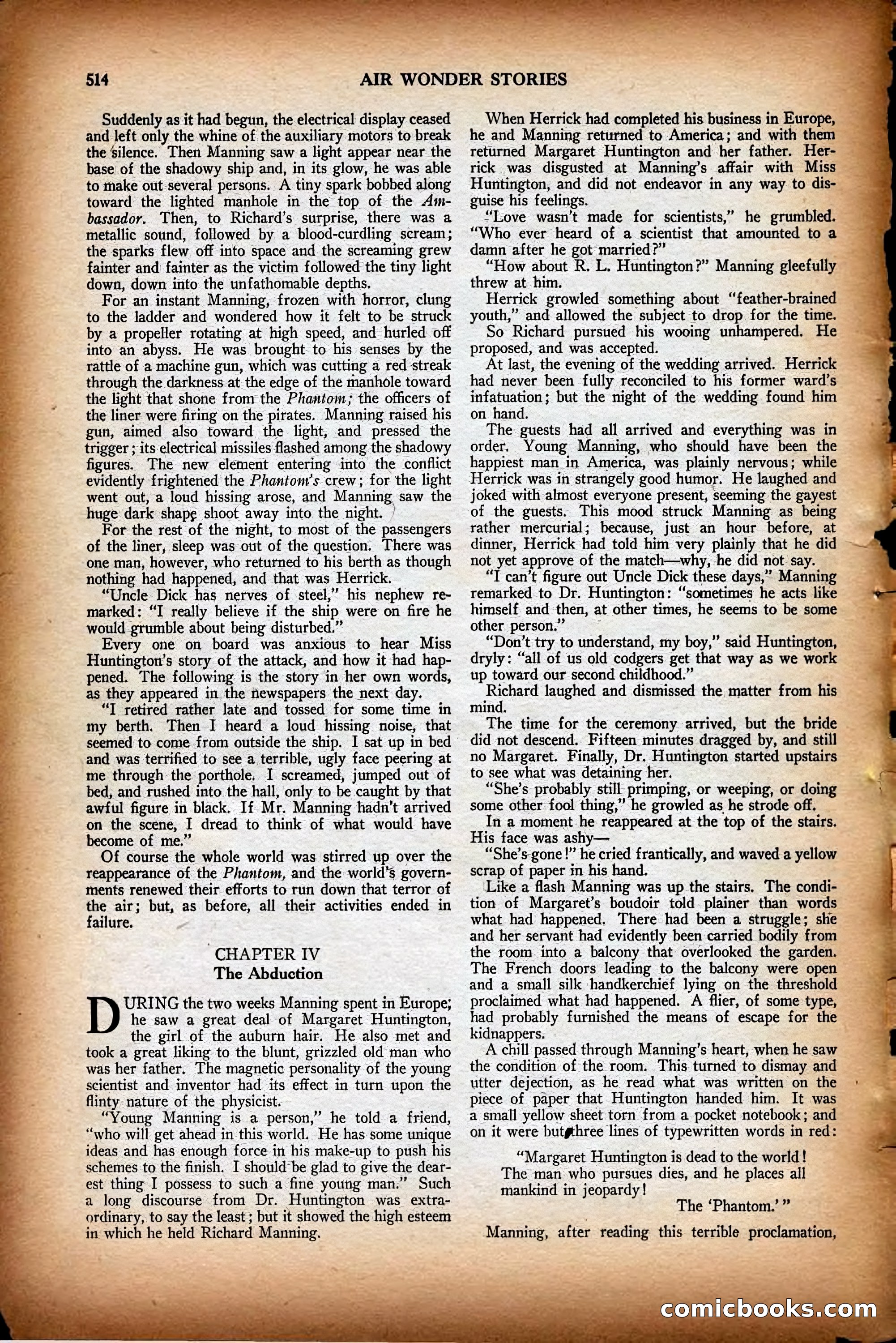 Air Wonder Stories, December 1929 — page 36 of 97