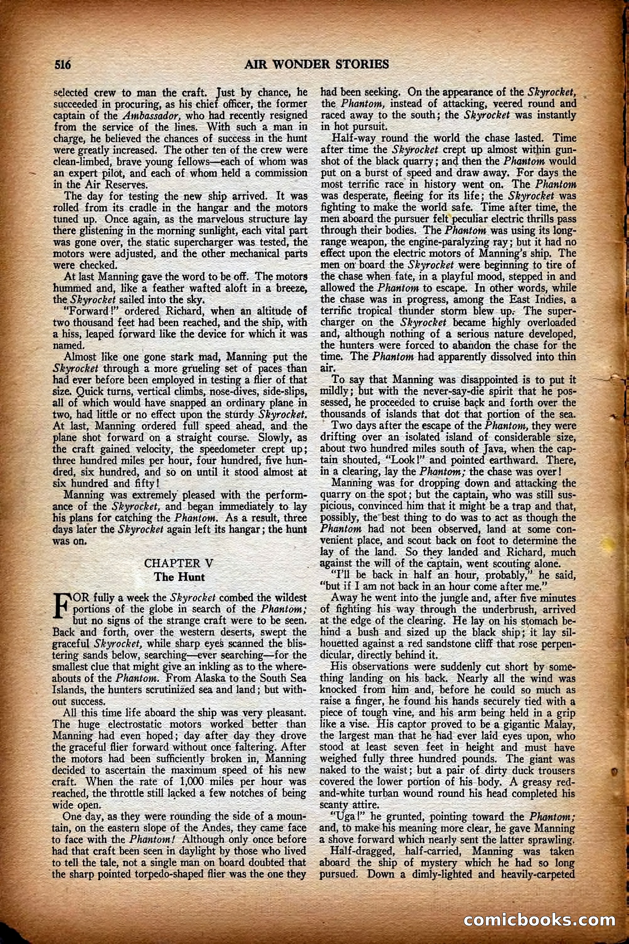 Air Wonder Stories, December 1929 — page 38 of 97