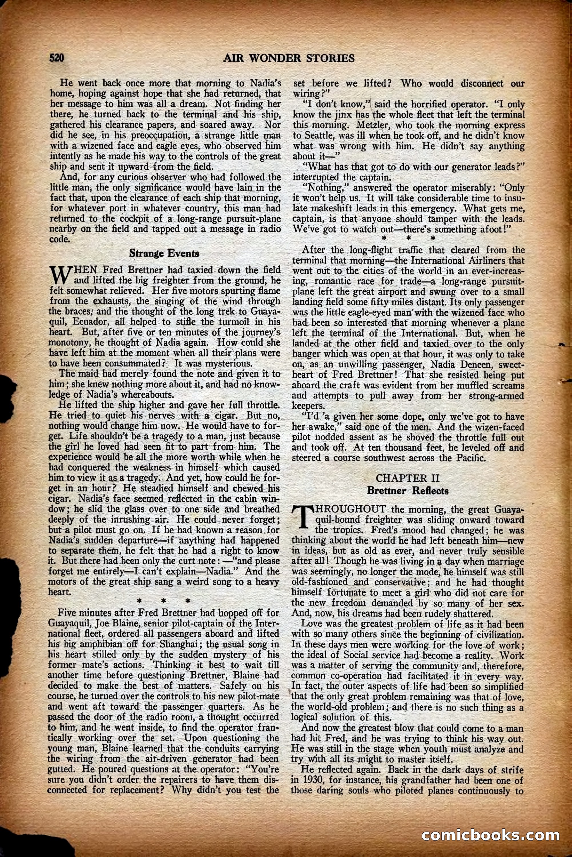 Air Wonder Stories, December 1929 — page 42 of 97