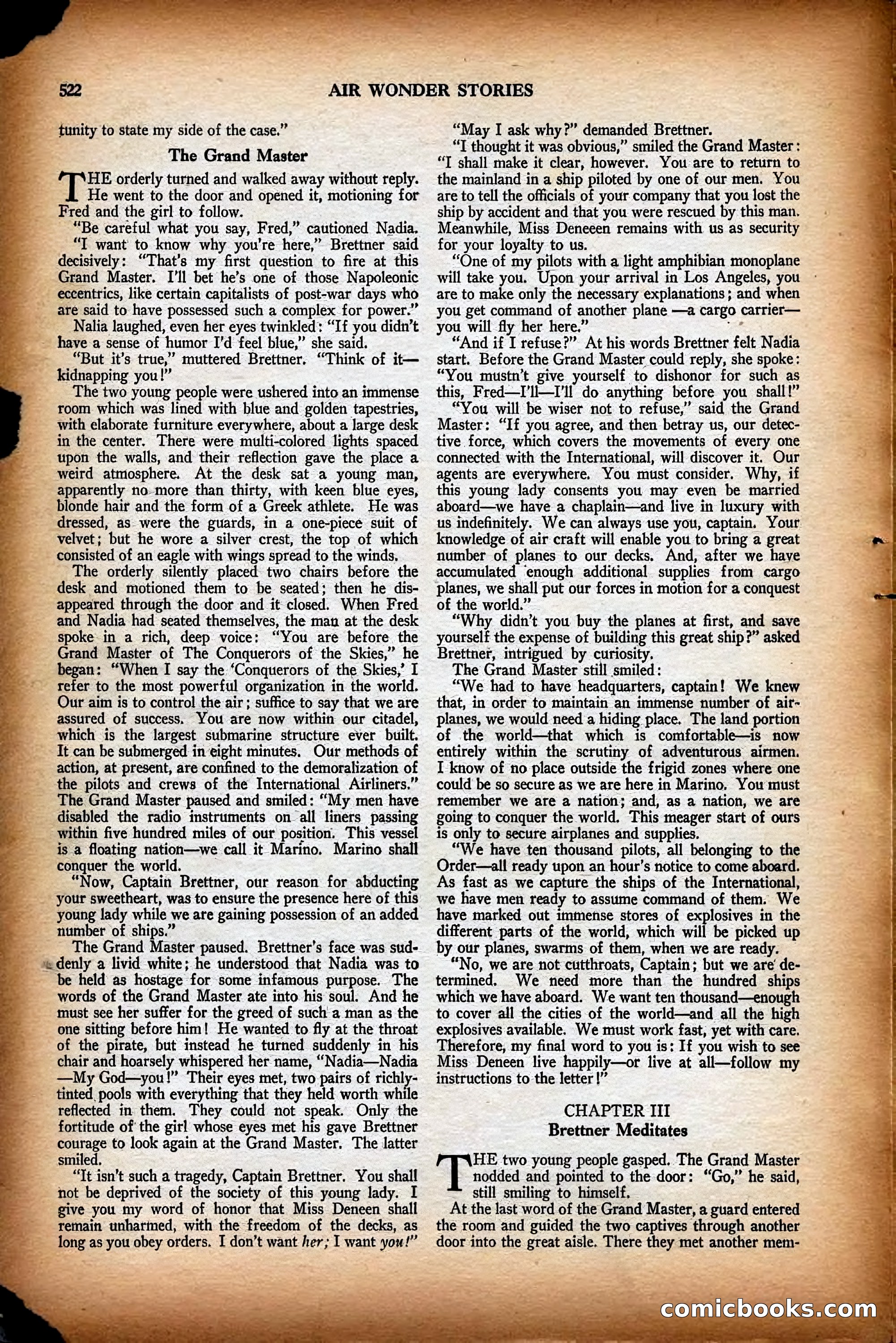 Air Wonder Stories, December 1929 — page 44 of 97