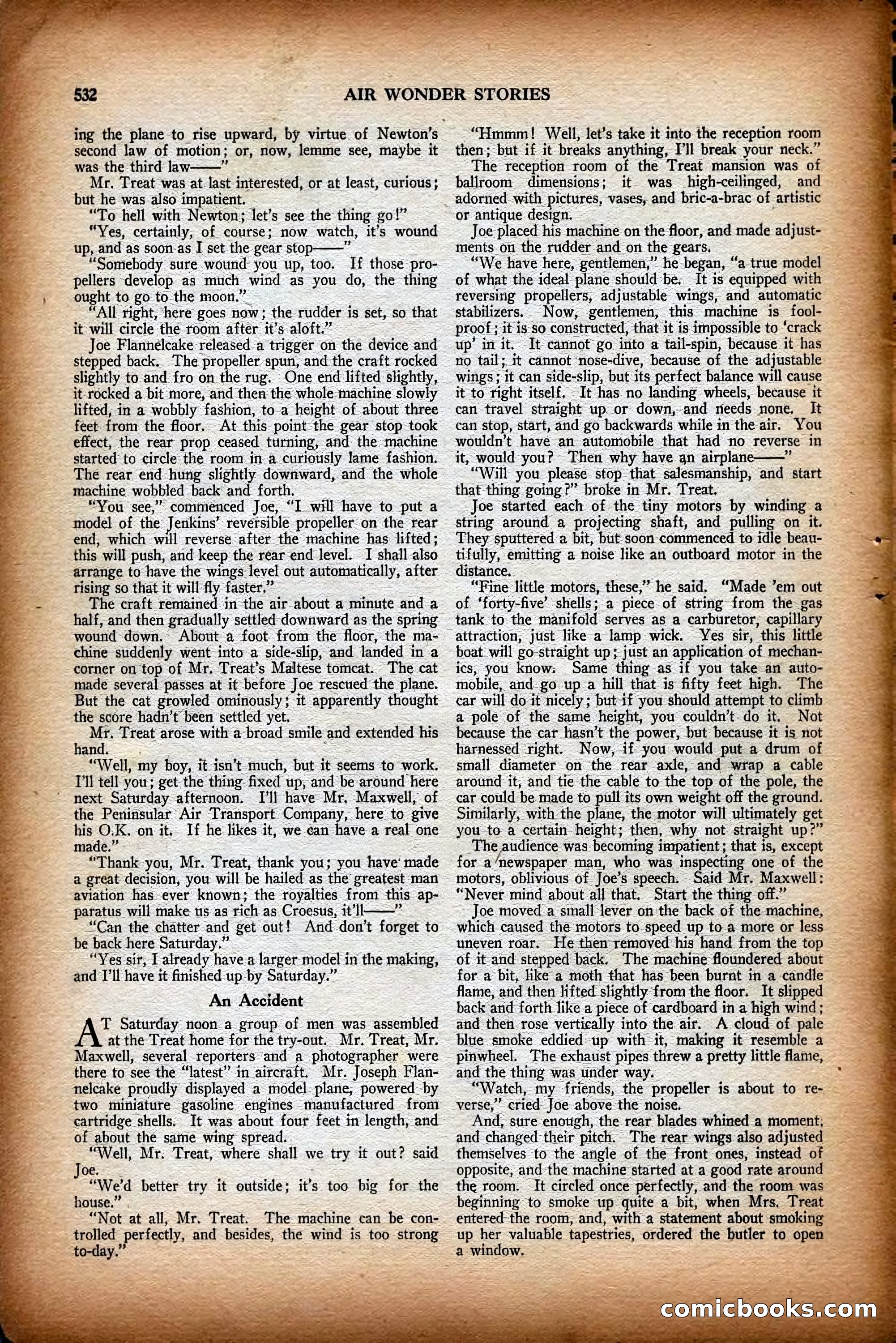 Air Wonder Stories, December 1929 — page 54 of 97