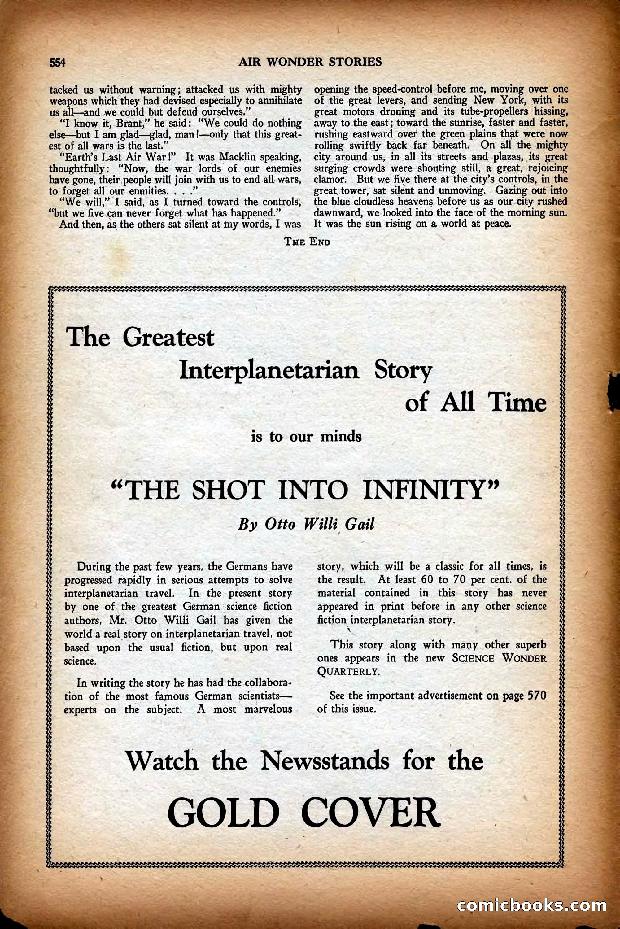Air Wonder Stories, December 1929 — page 76 of 97
