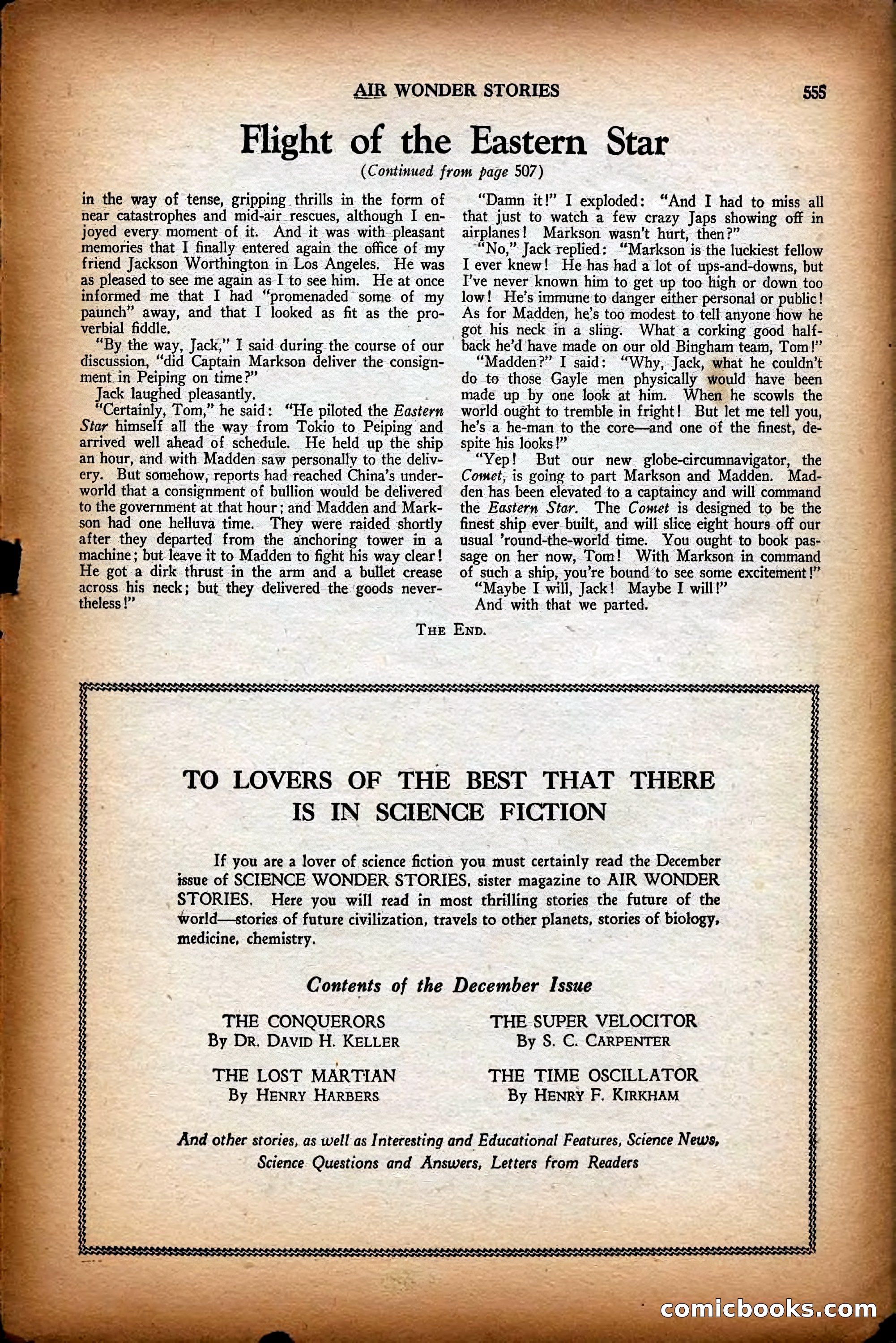 Air Wonder Stories, December 1929 — page 77 of 97