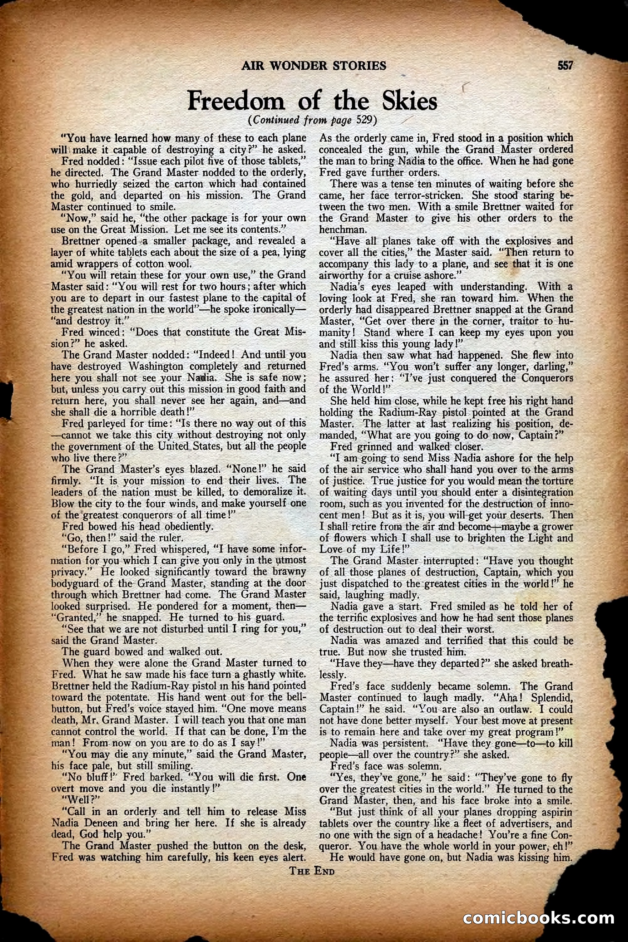 Air Wonder Stories, December 1929 — page 79 of 97