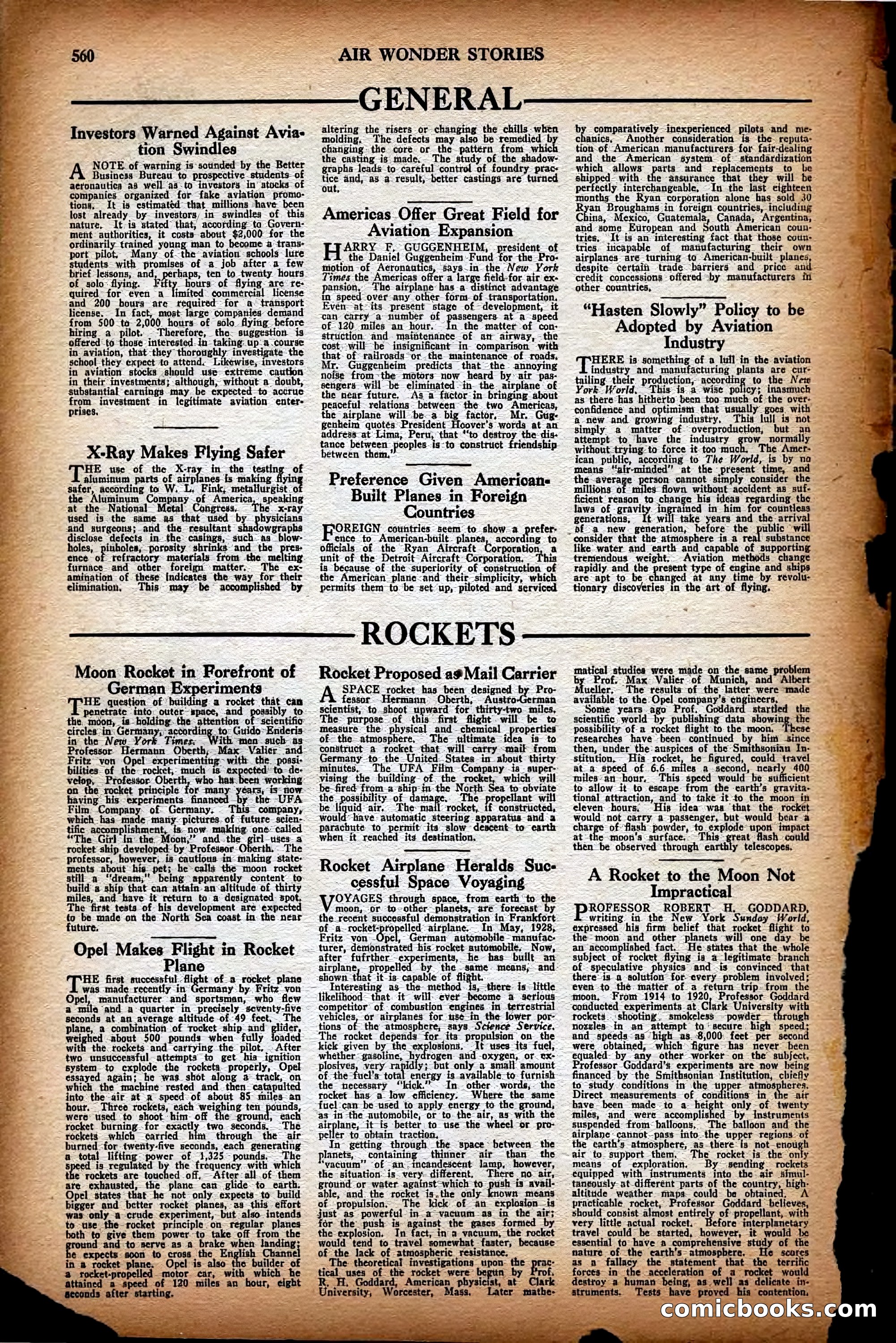 Air Wonder Stories, December 1929 — page 82 of 97