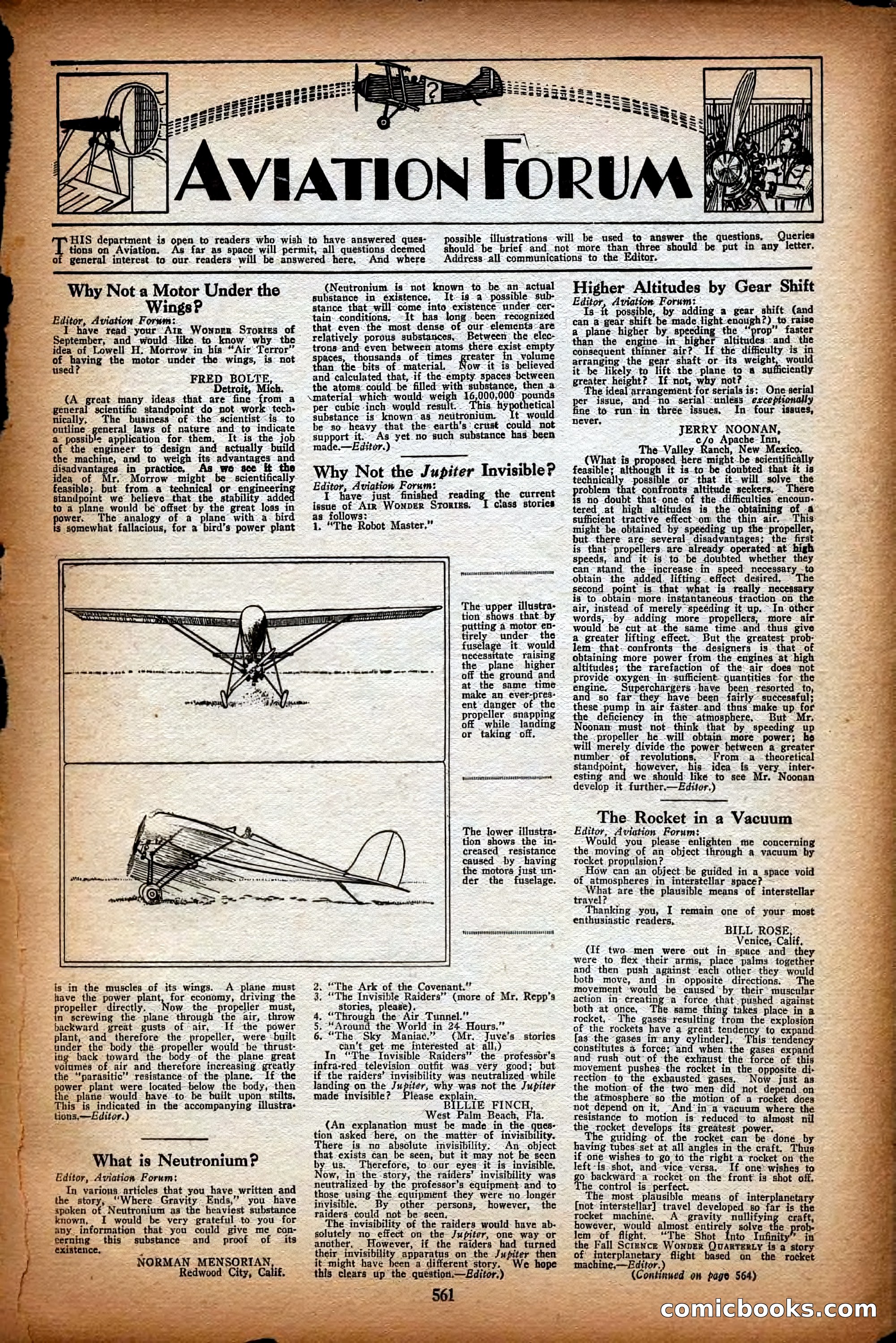 Air Wonder Stories, December 1929 — page 83 of 97