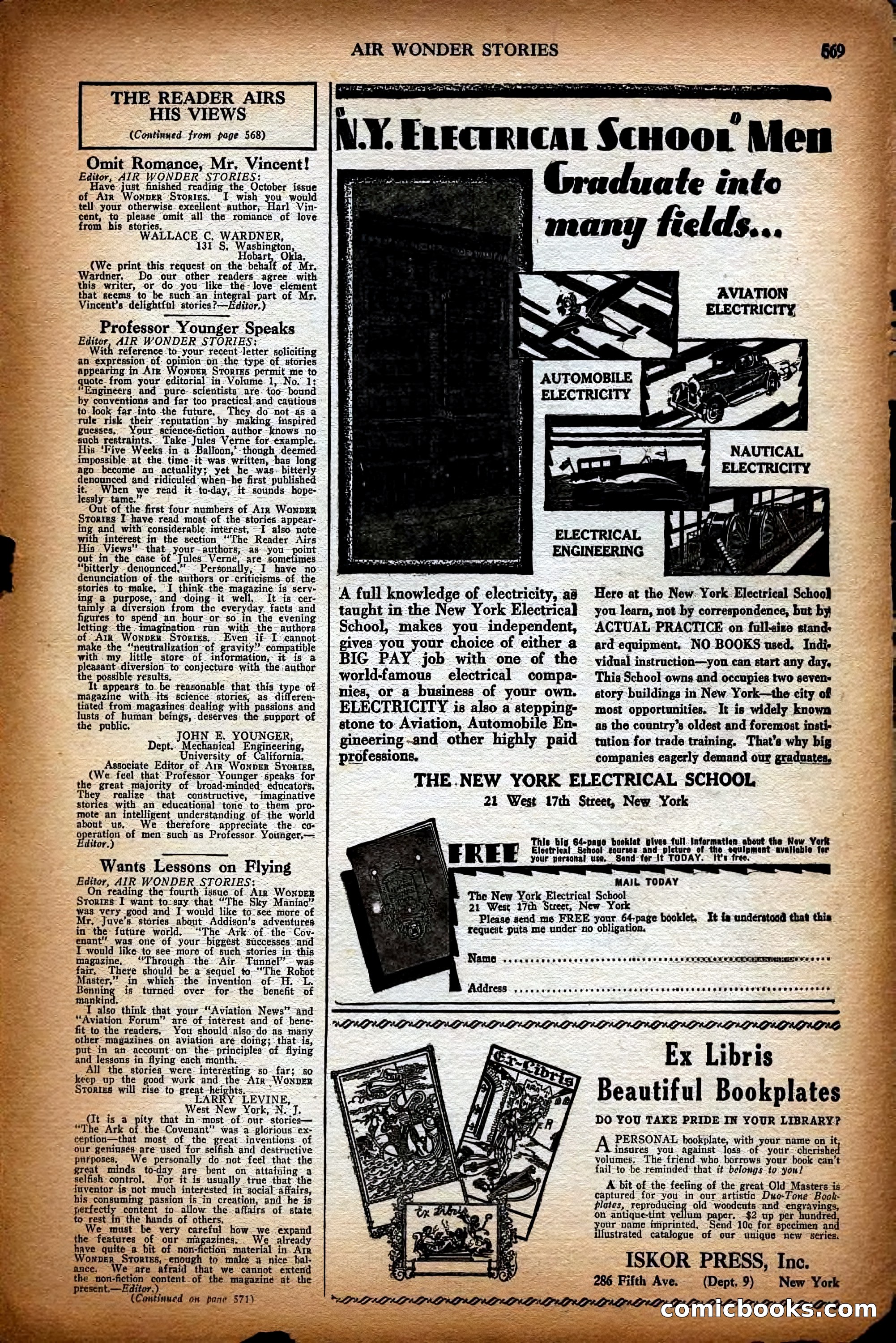 Air Wonder Stories, December 1929 — page 91 of 97